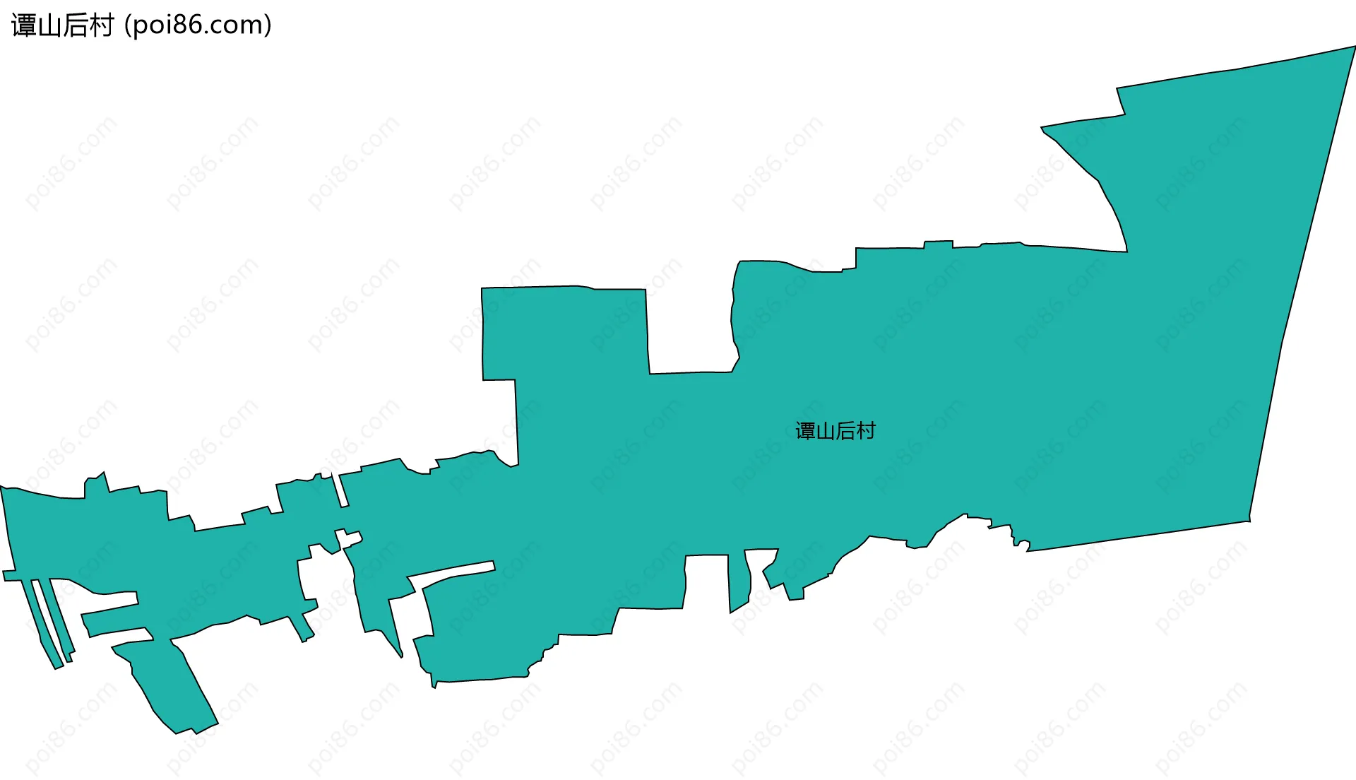 谭山后村边界地图