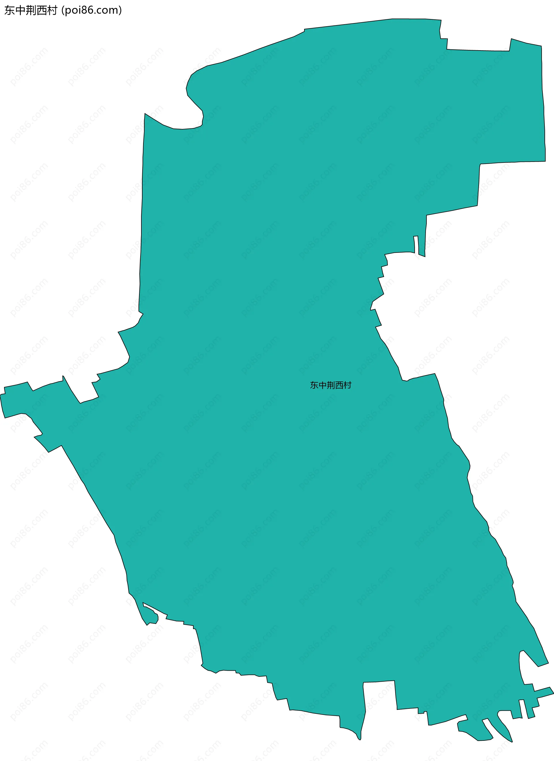 东中荆西村边界地图