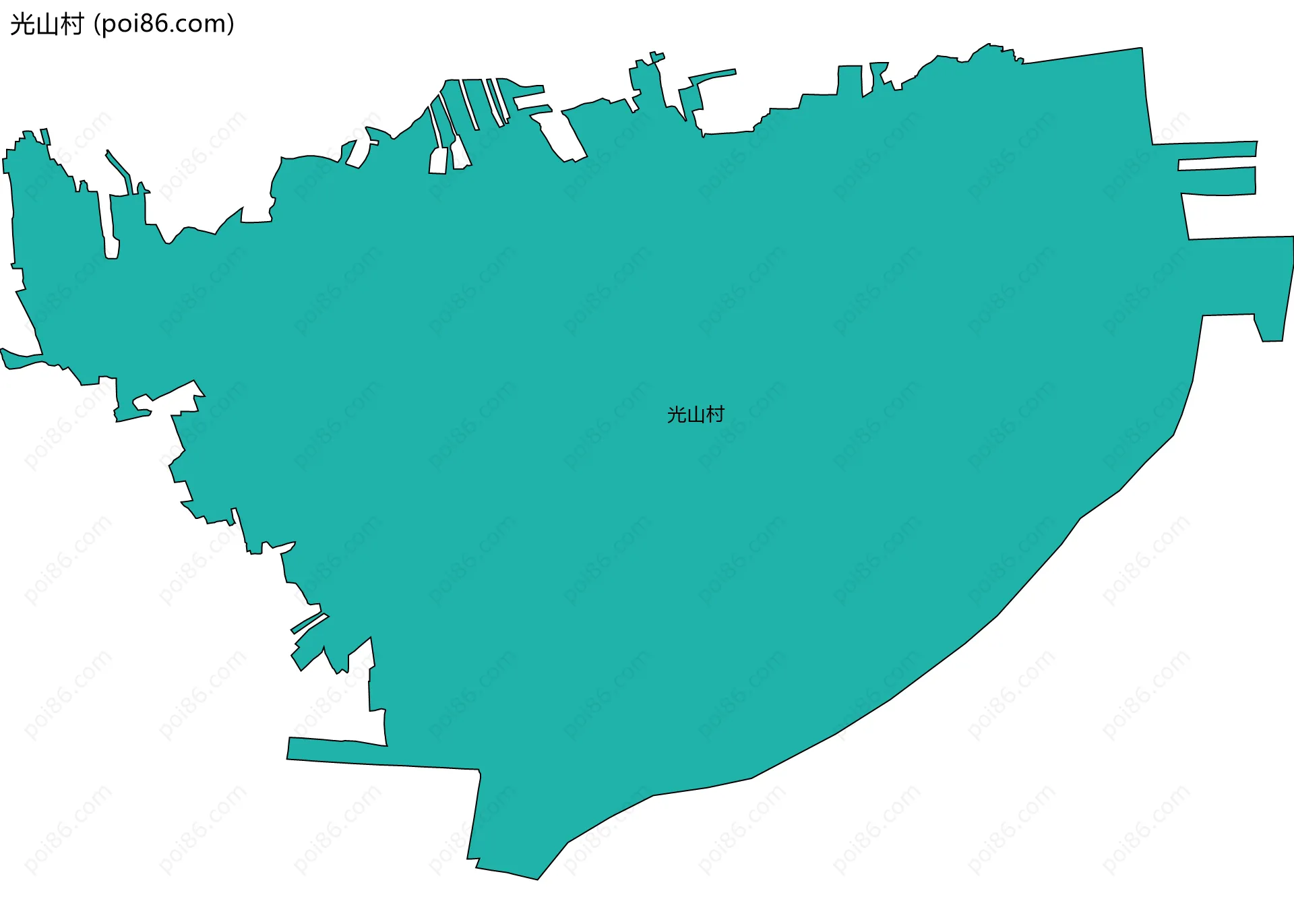 光山村边界地图