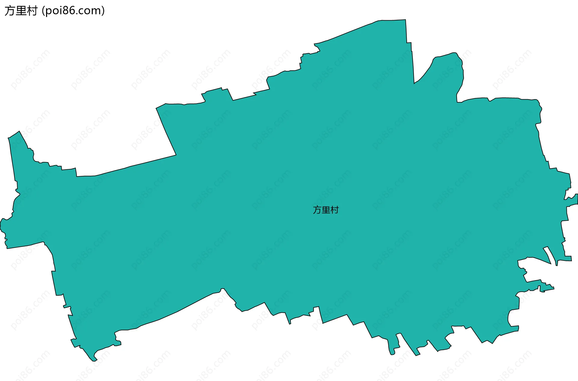 方里村边界地图