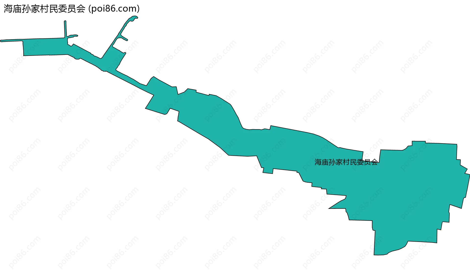 海庙孙家村民委员会边界地图
