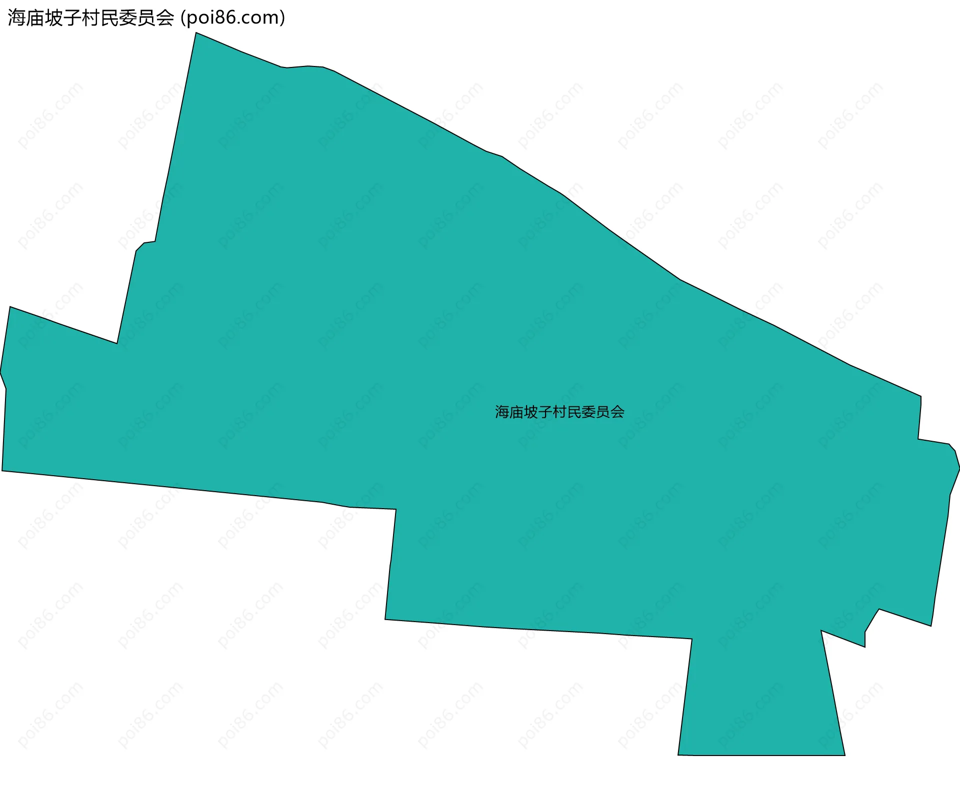 海庙坡子村民委员会边界地图