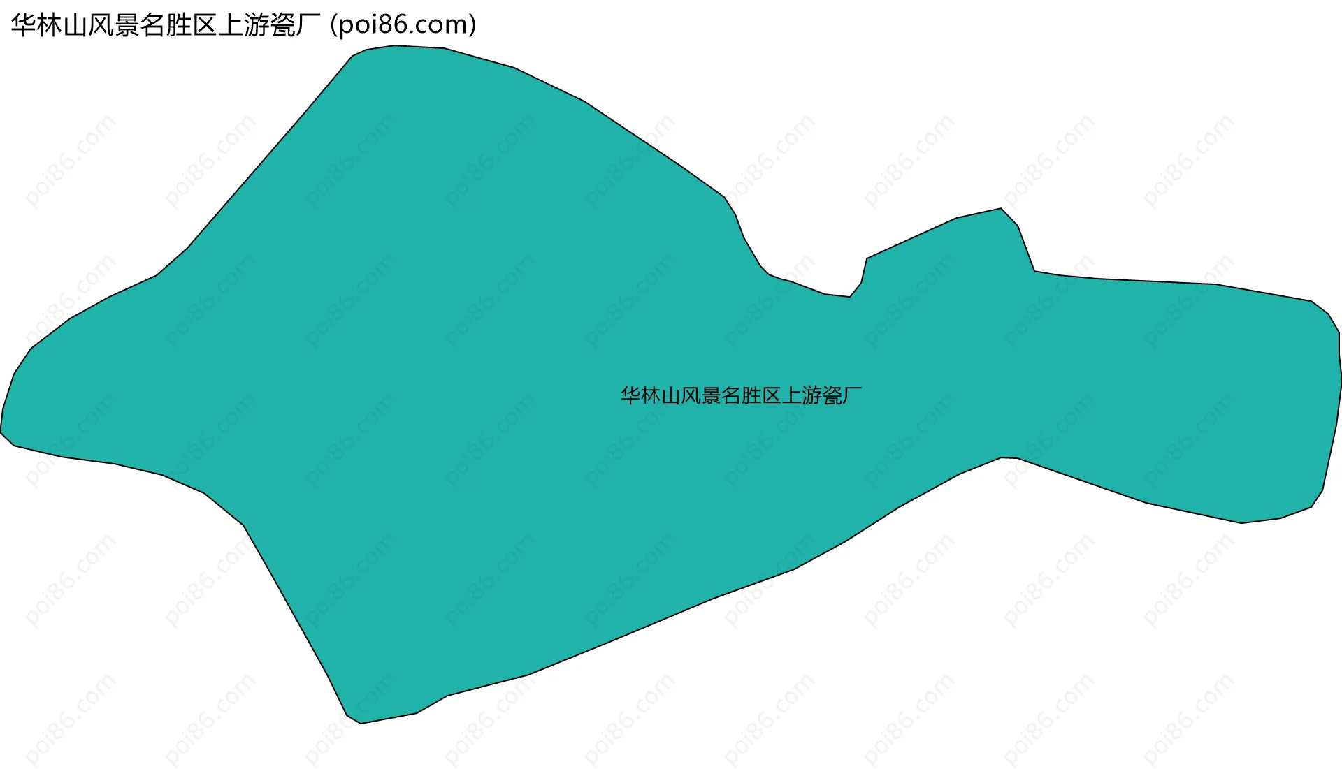 华林山风景名胜区上游瓷厂边界地图