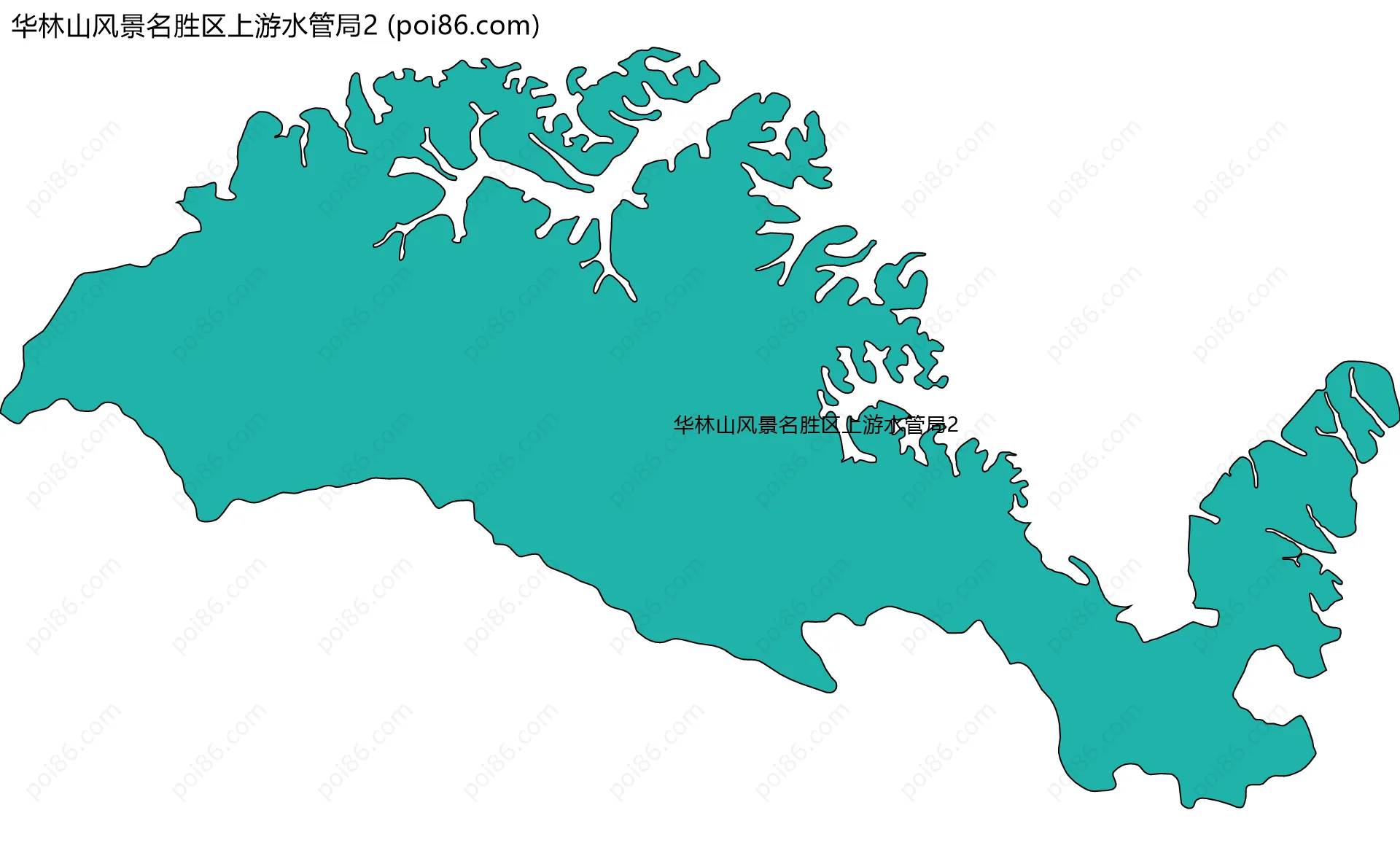 华林山风景名胜区上游水管局2边界地图