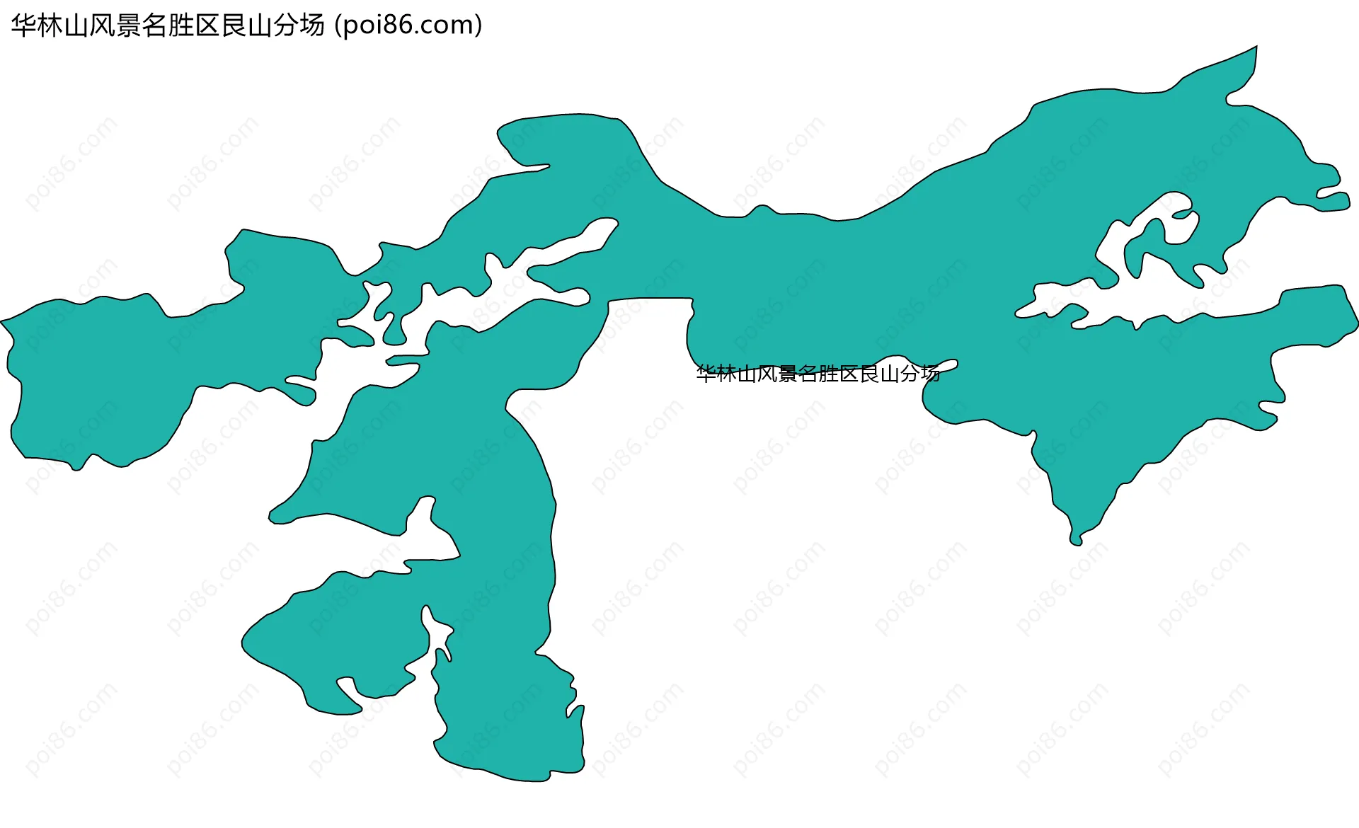 华林山风景名胜区艮山分场边界地图