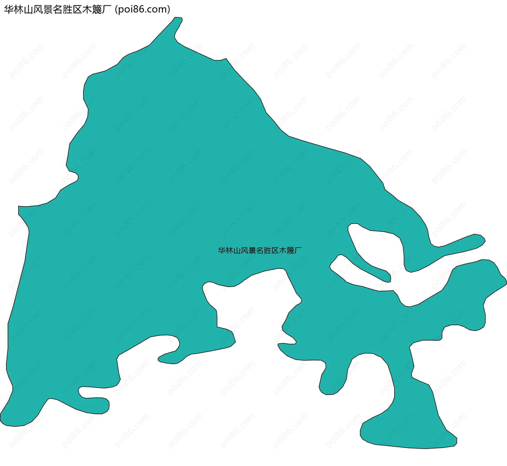 华林山风景名胜区木篾厂边界地图