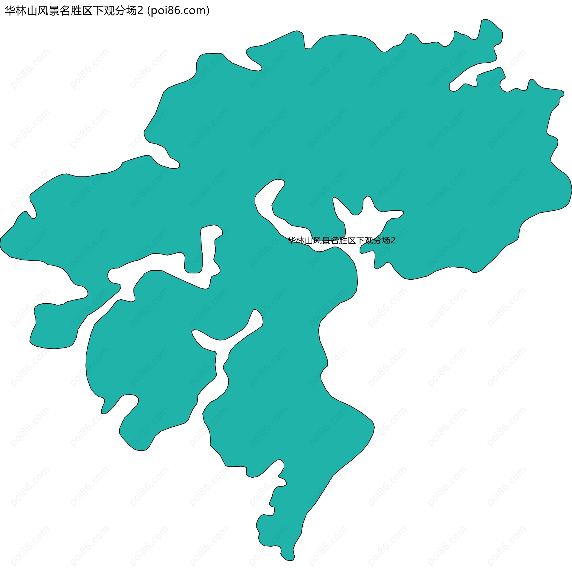 华林山风景名胜区下观分场2边界地图