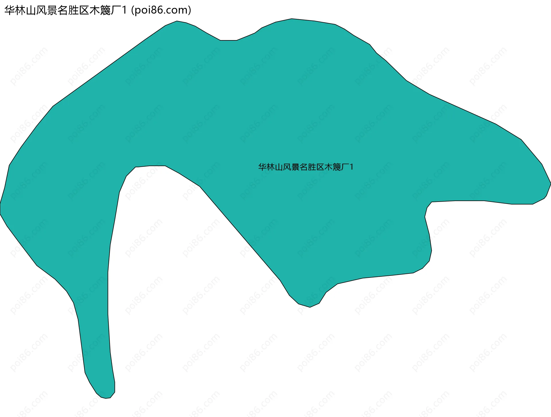 华林山风景名胜区木篾厂1边界地图