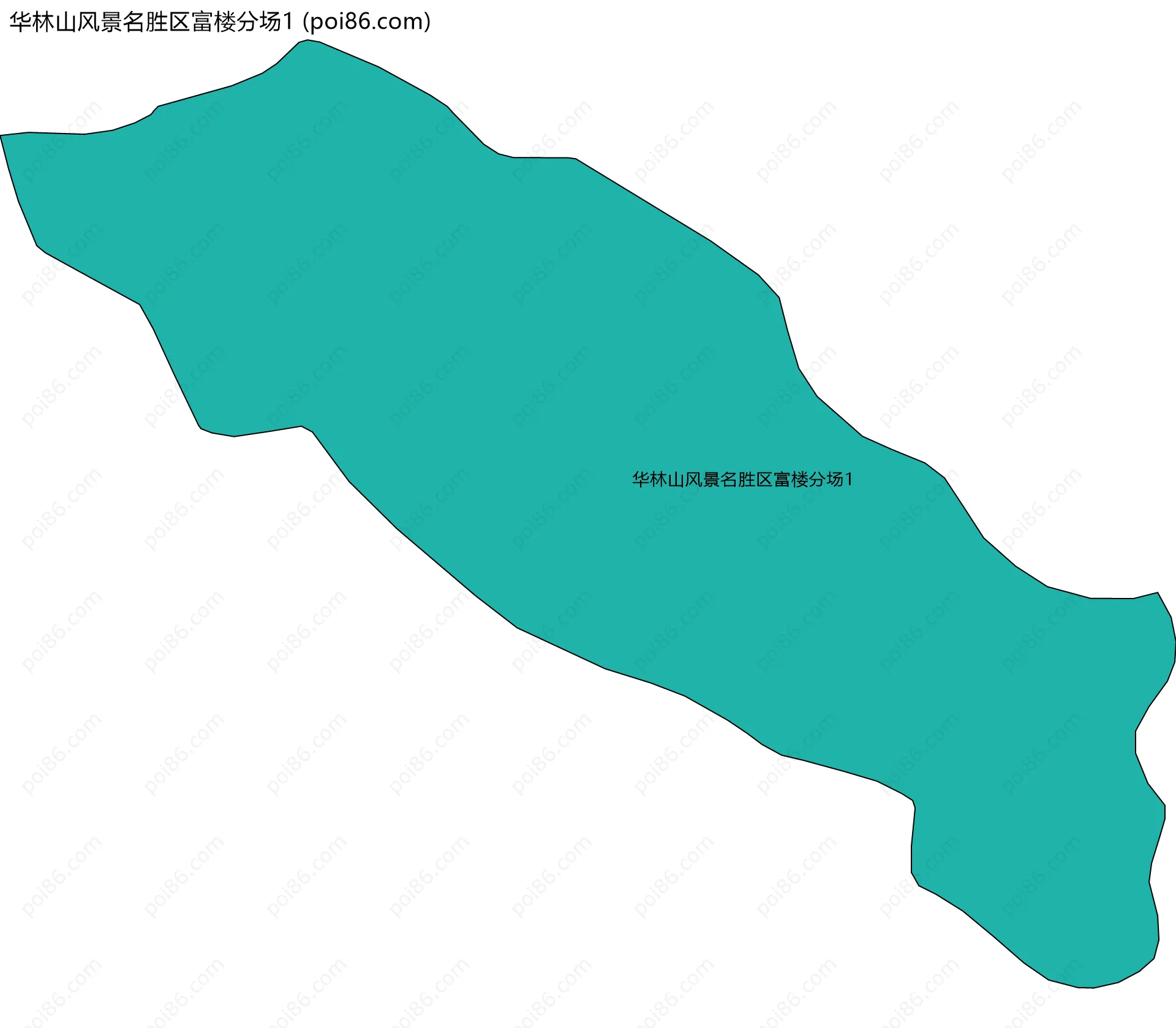 华林山风景名胜区富楼分场1边界地图