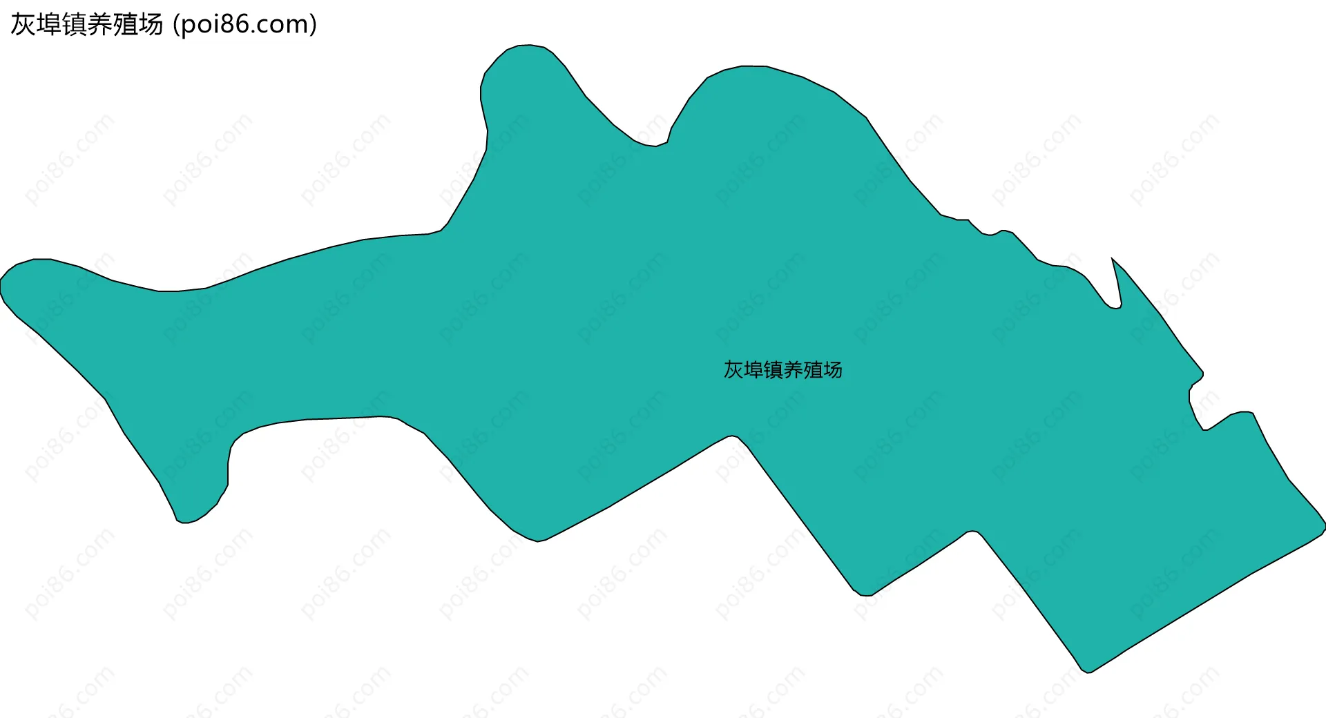 灰埠镇养殖场边界地图