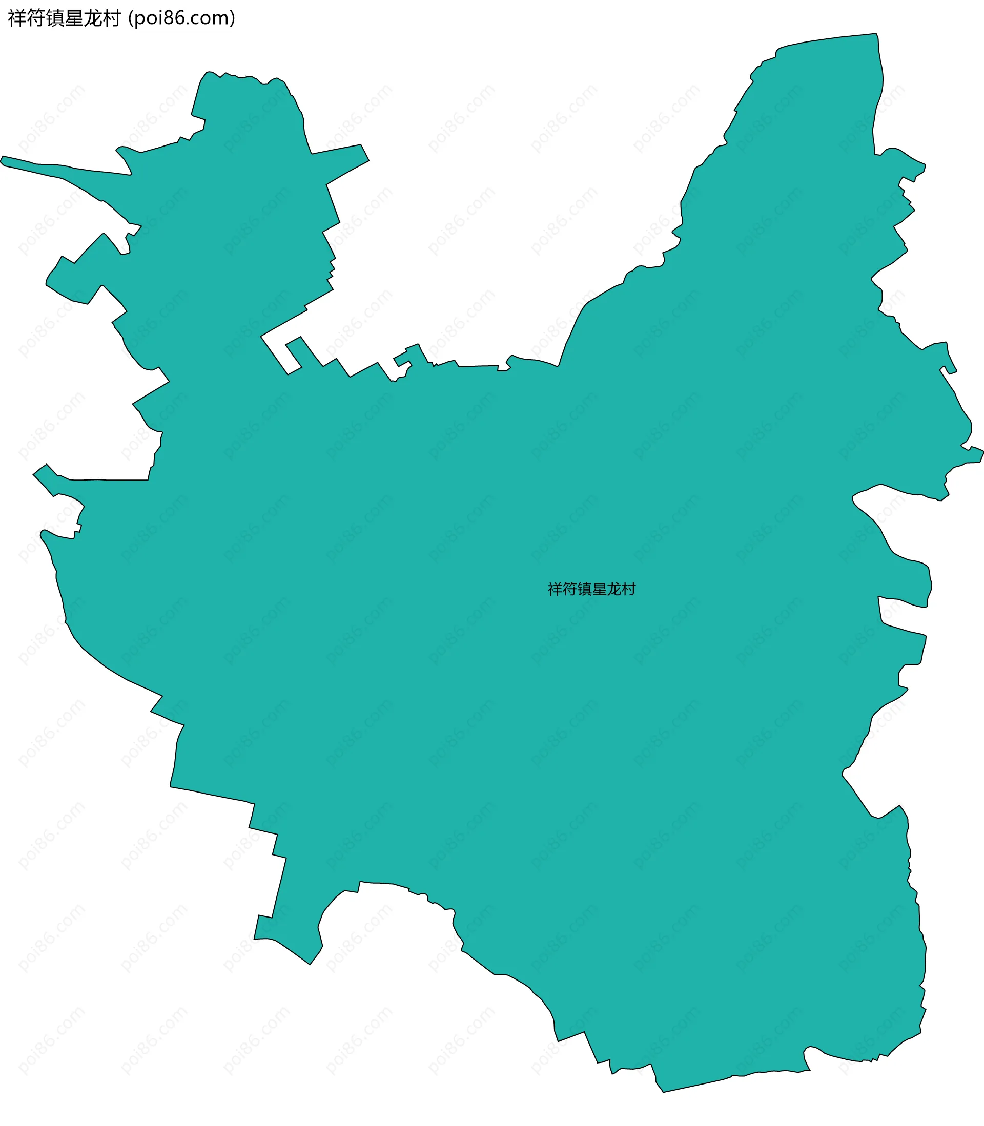 祥符镇星龙村边界地图