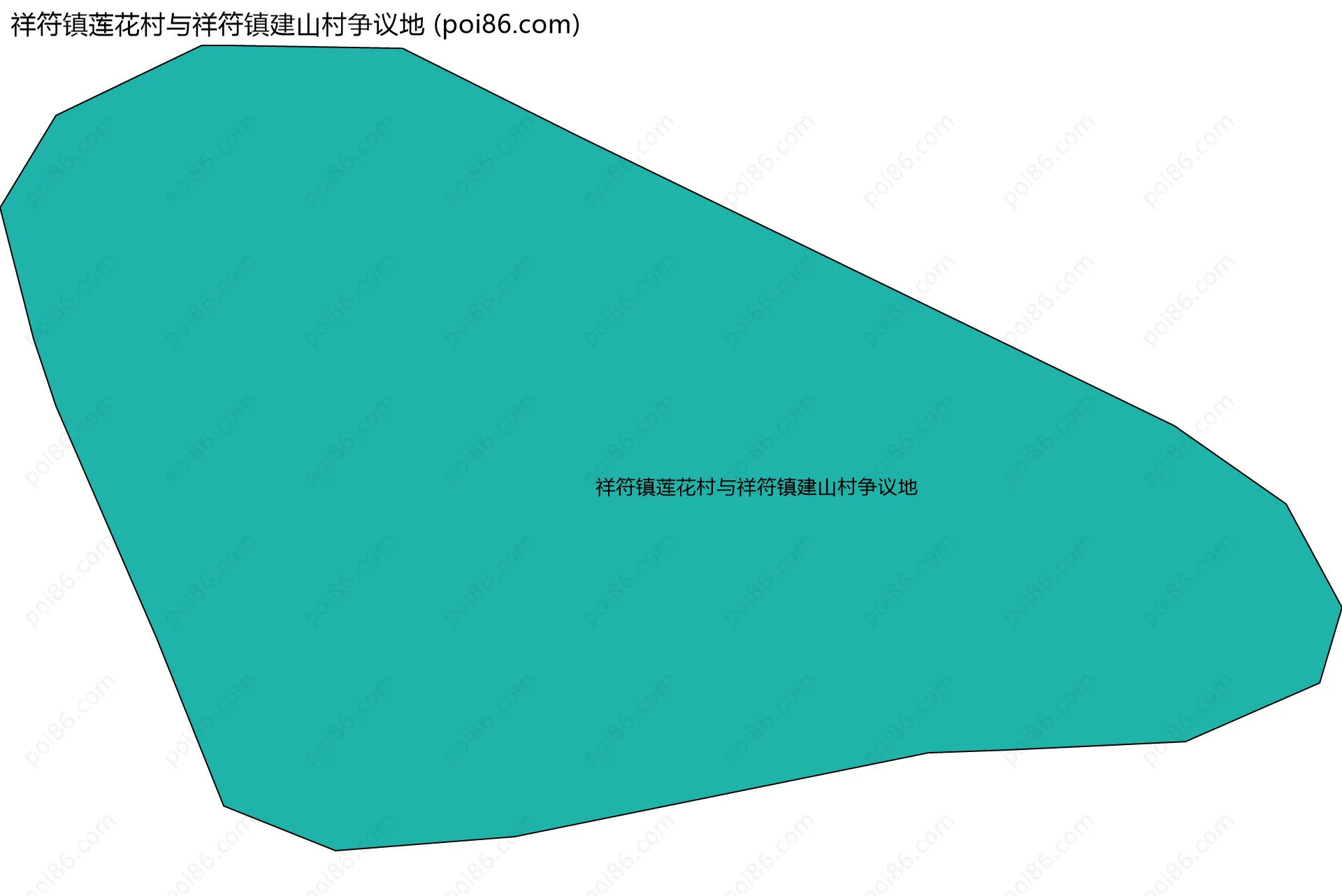 祥符镇莲花村与祥符镇建山村争议地边界地图