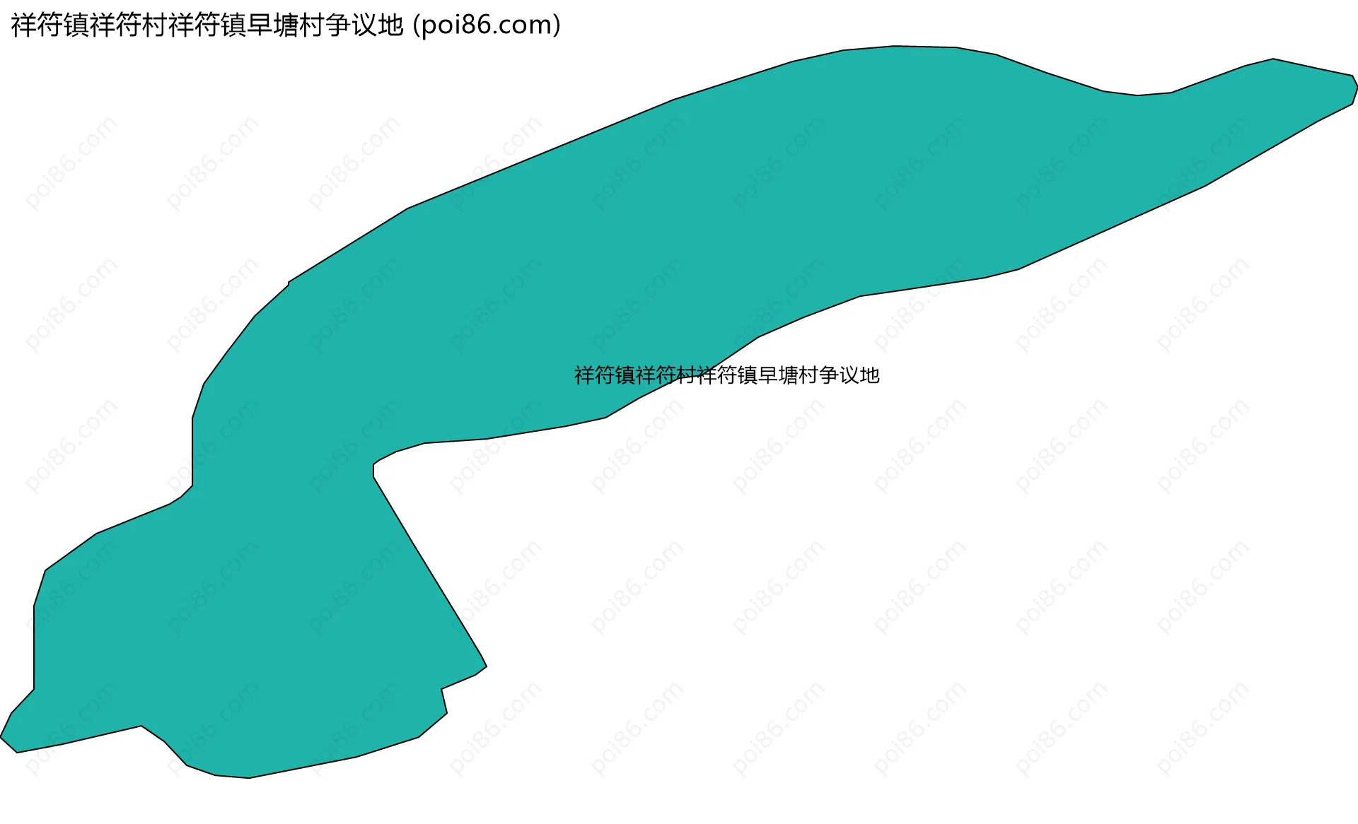祥符镇祥符村祥符镇早塘村争议地边界地图
