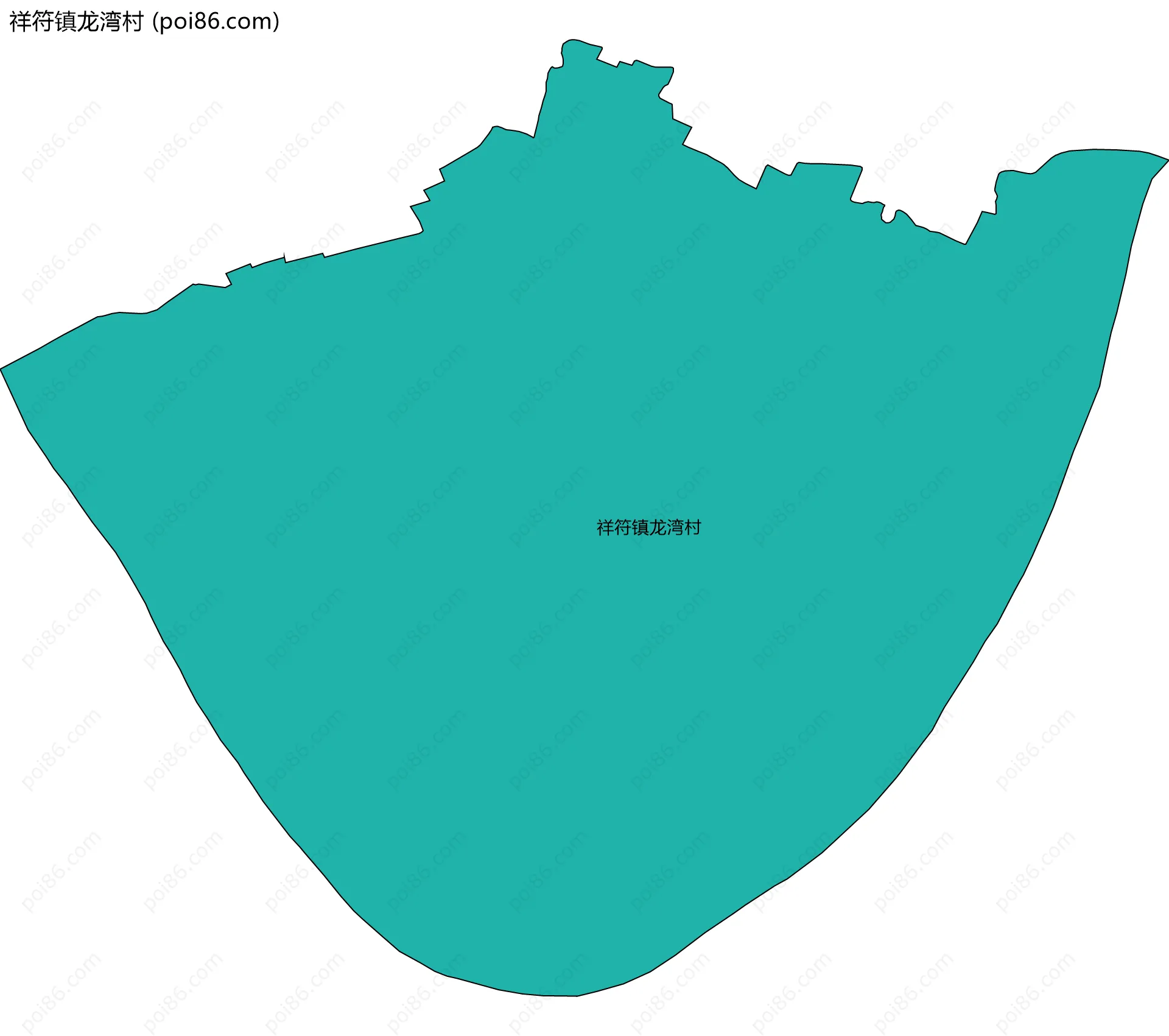 祥符镇龙湾村边界地图