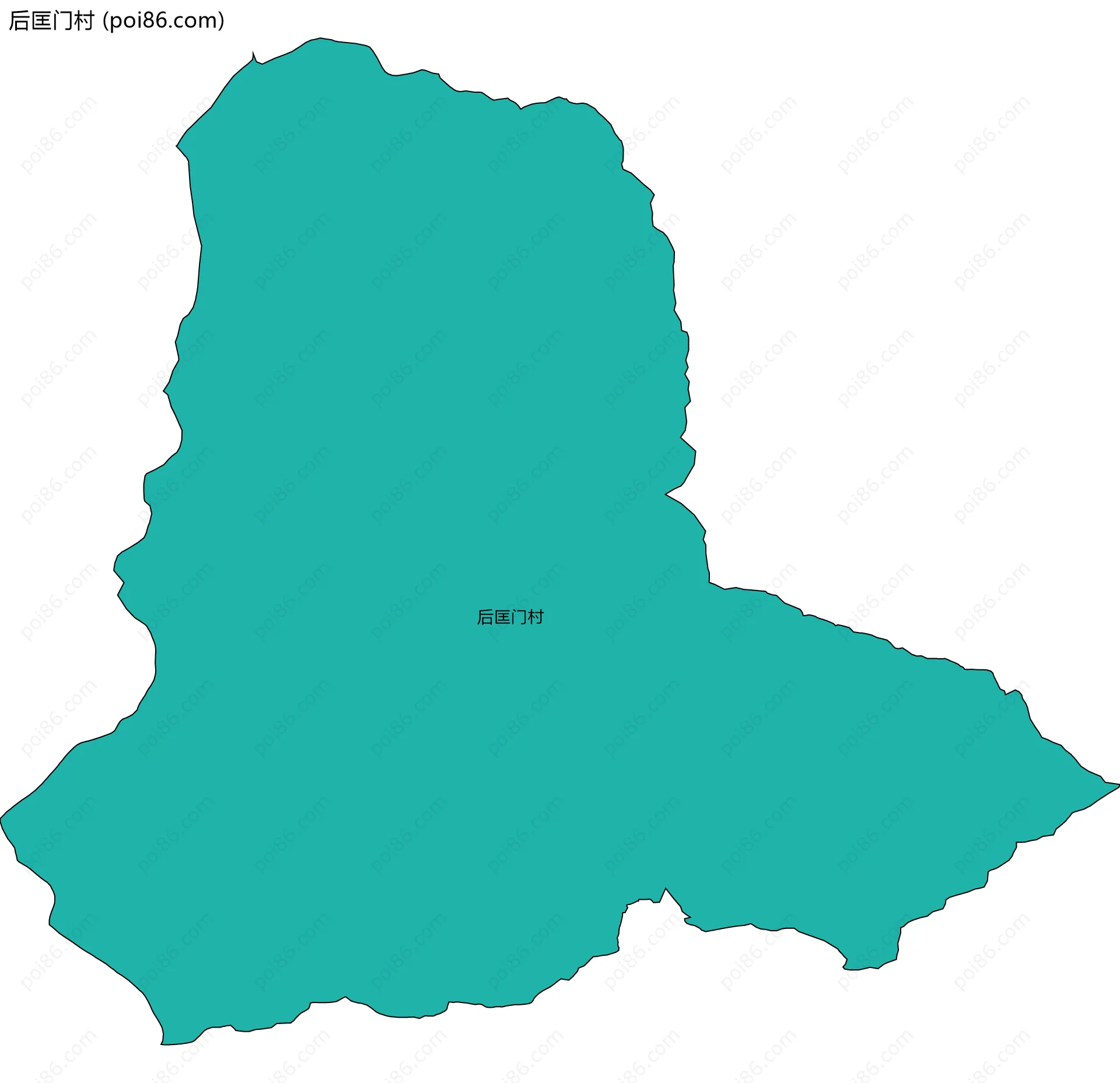 后匡门村边界地图