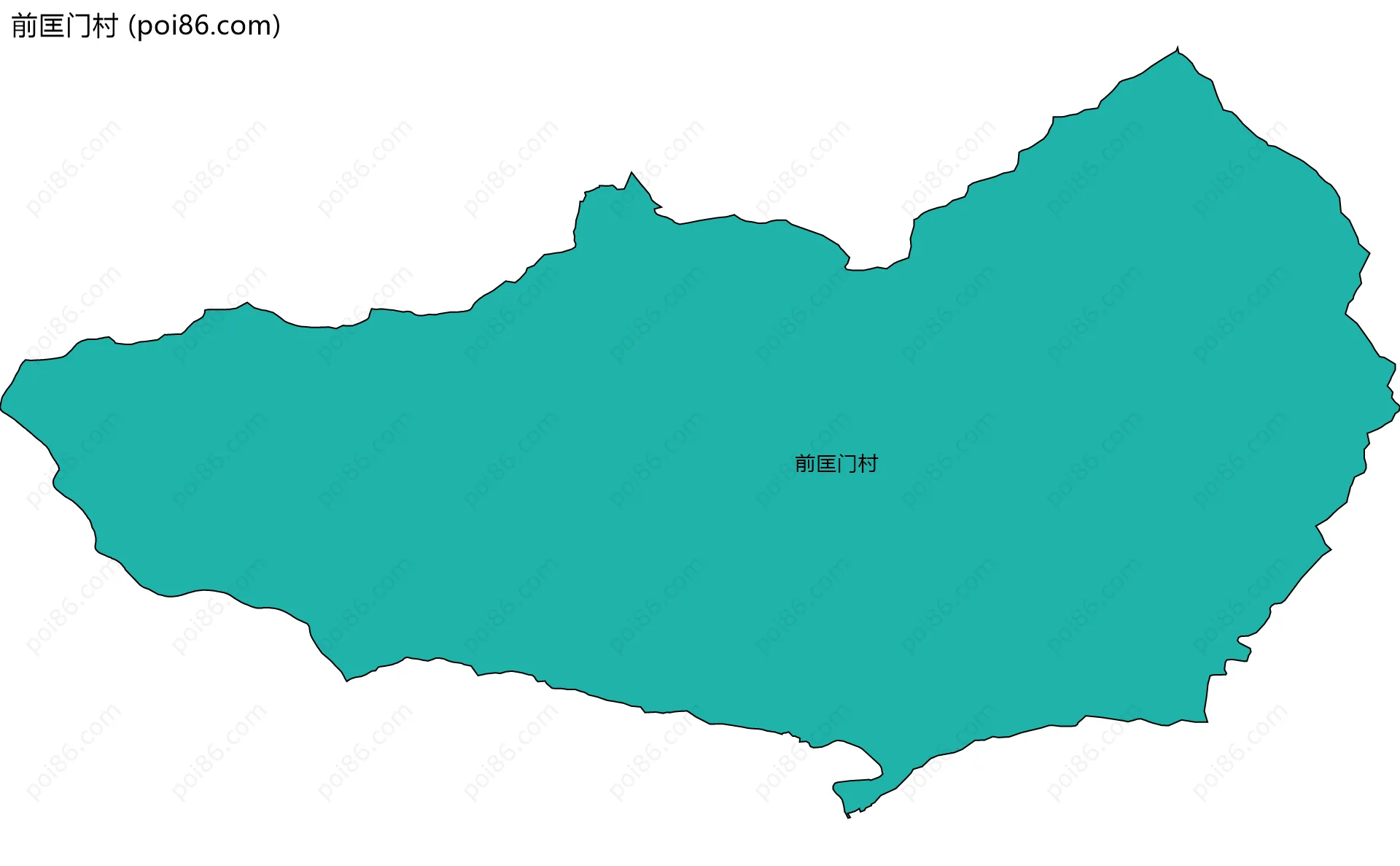 前匡门村边界地图