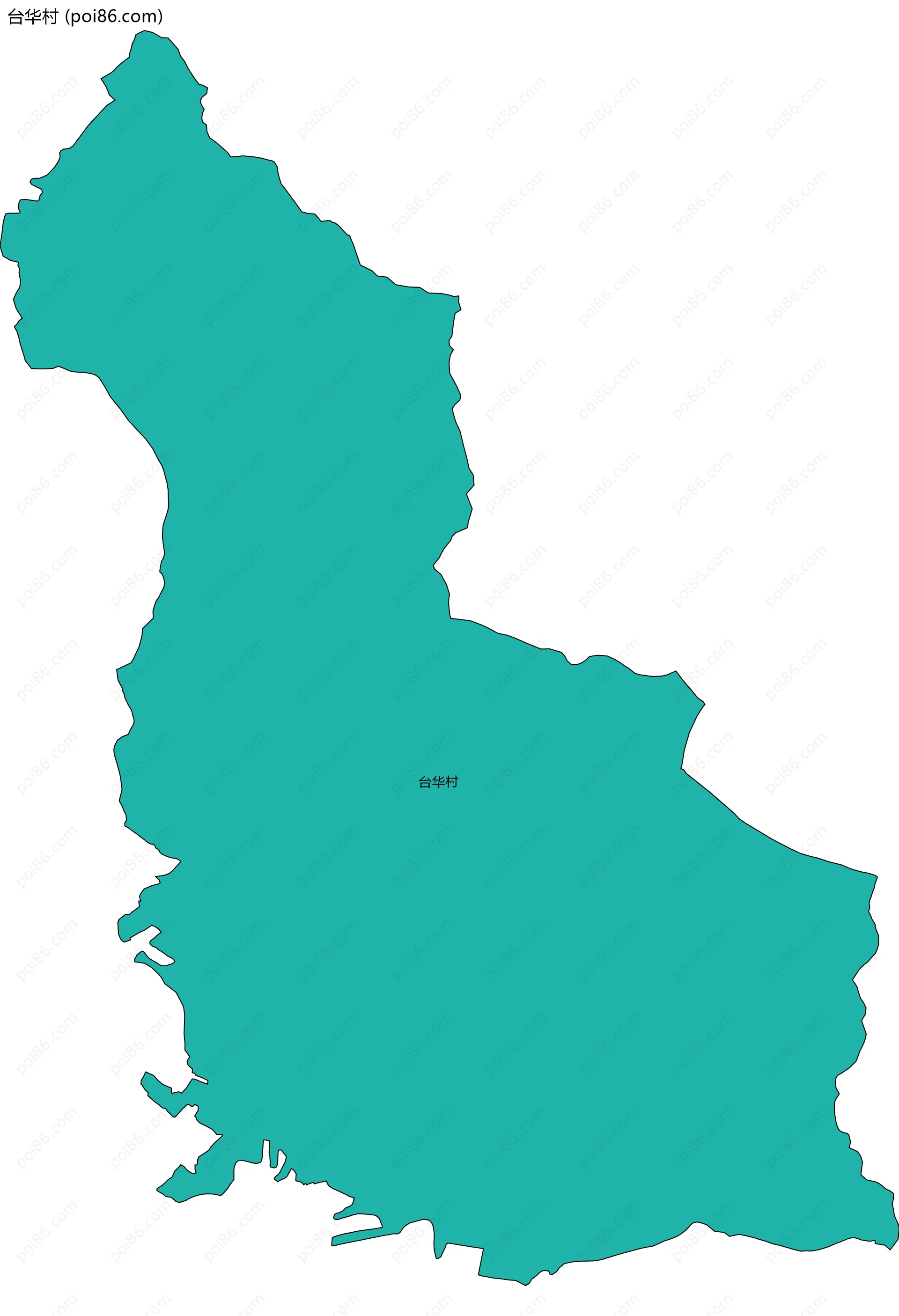 台华村边界地图