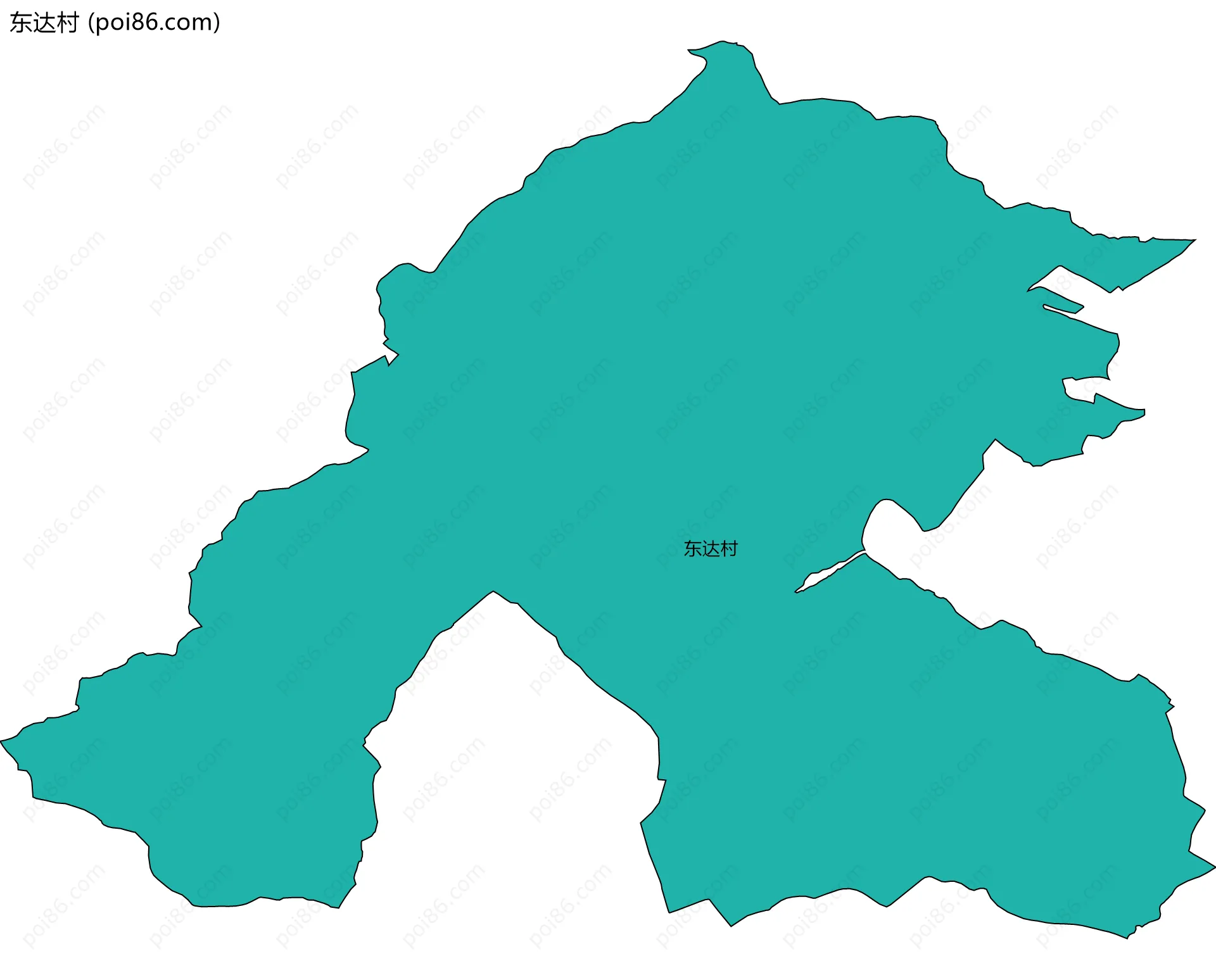 东达村边界地图