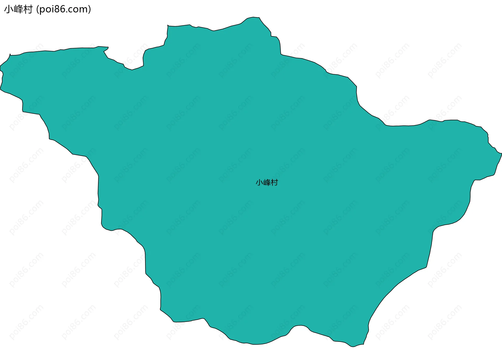 小峰村边界地图