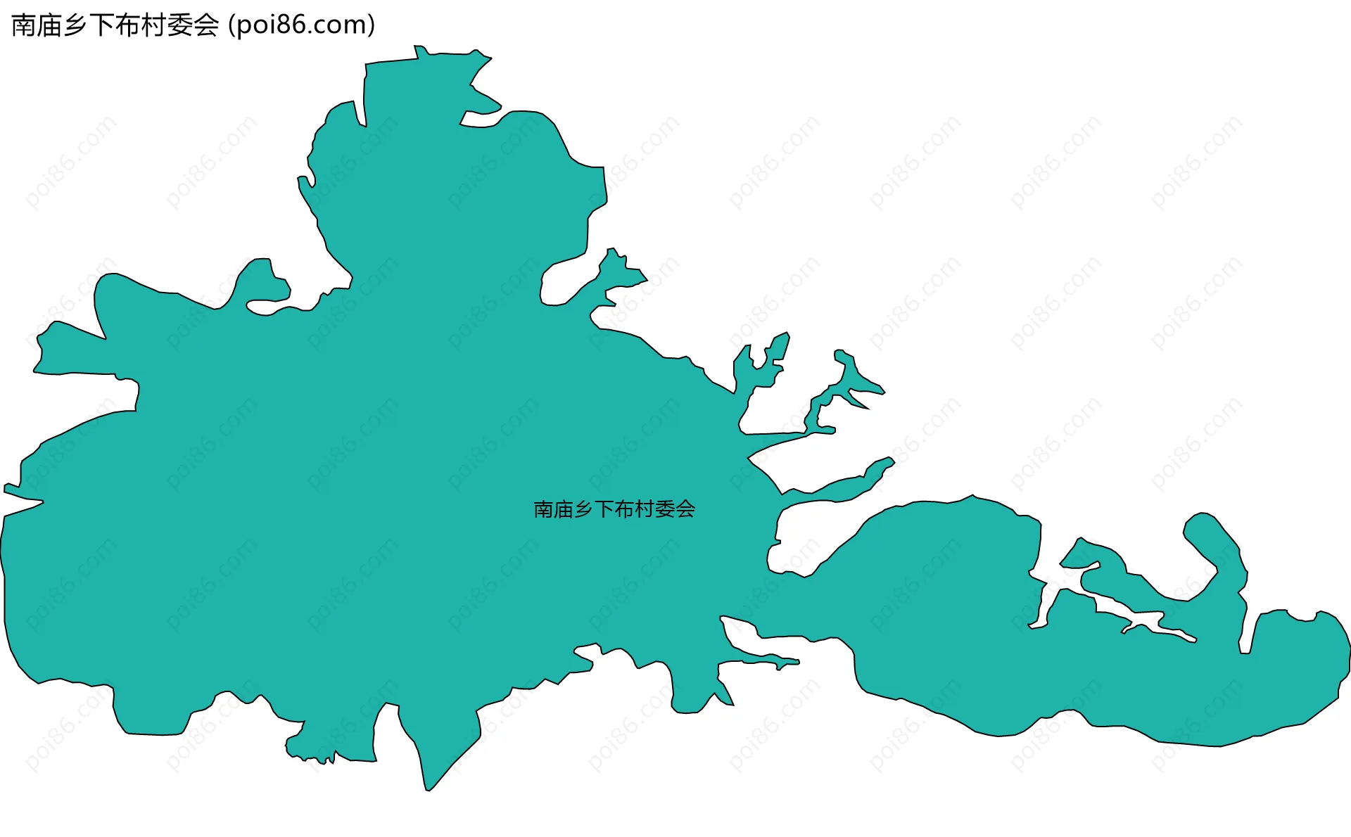 南庙乡下布村委会边界地图