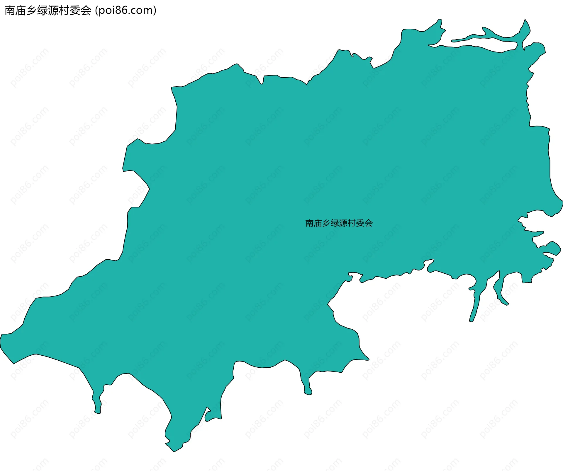 南庙乡绿源村委会边界地图