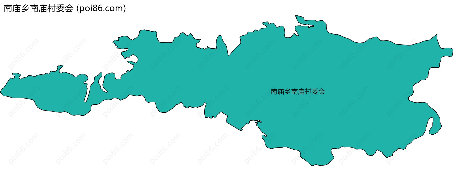 南庙乡南庙村委会边界地图