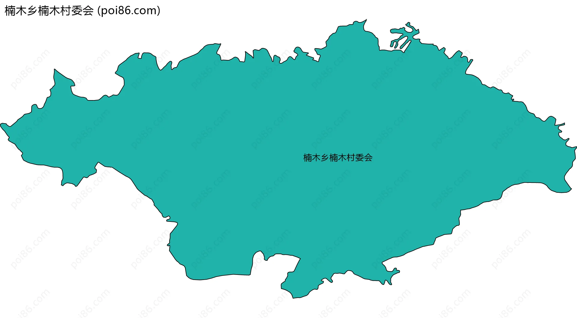 楠木乡楠木村委会边界地图