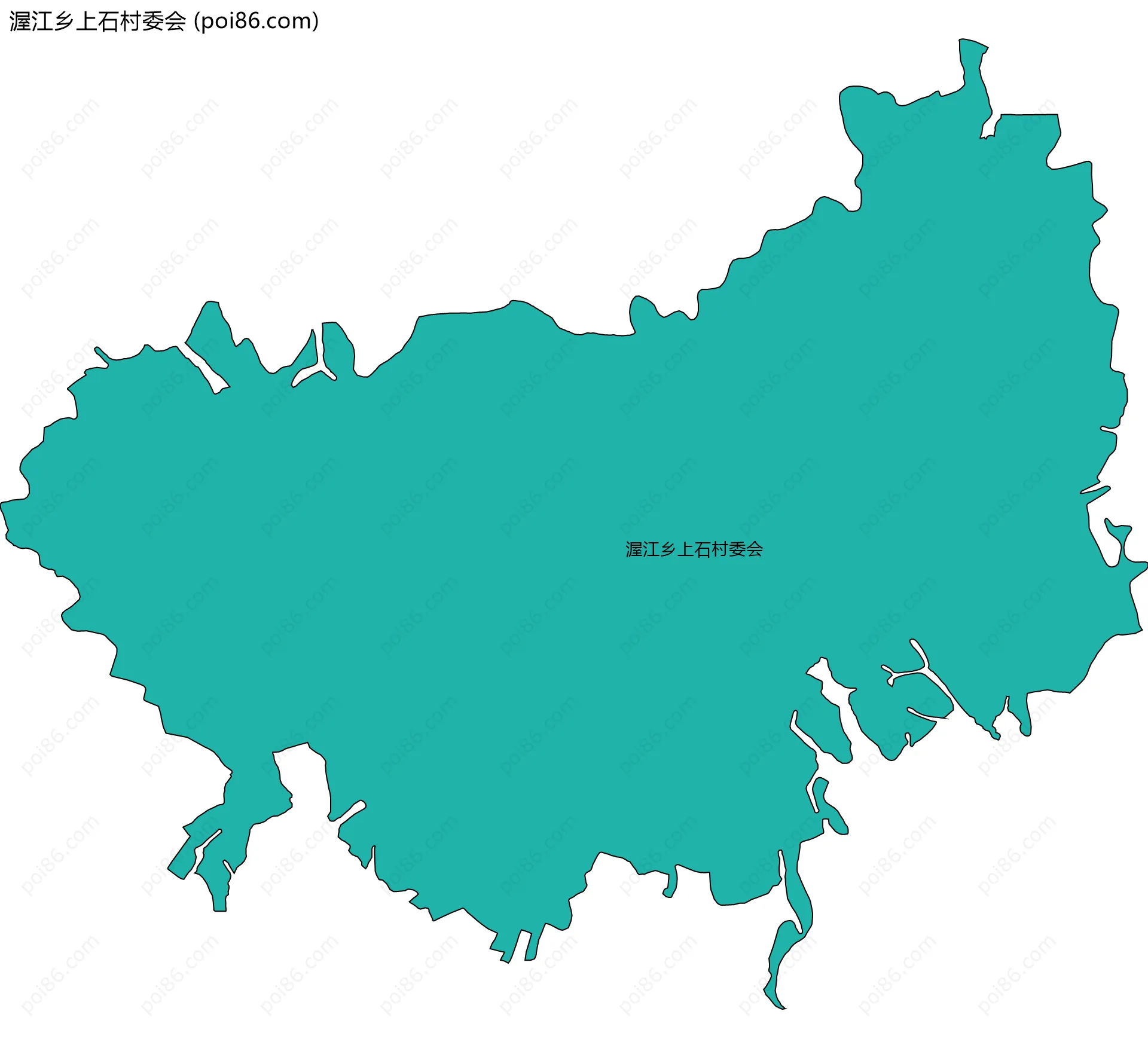 渥江乡上石村委会边界地图