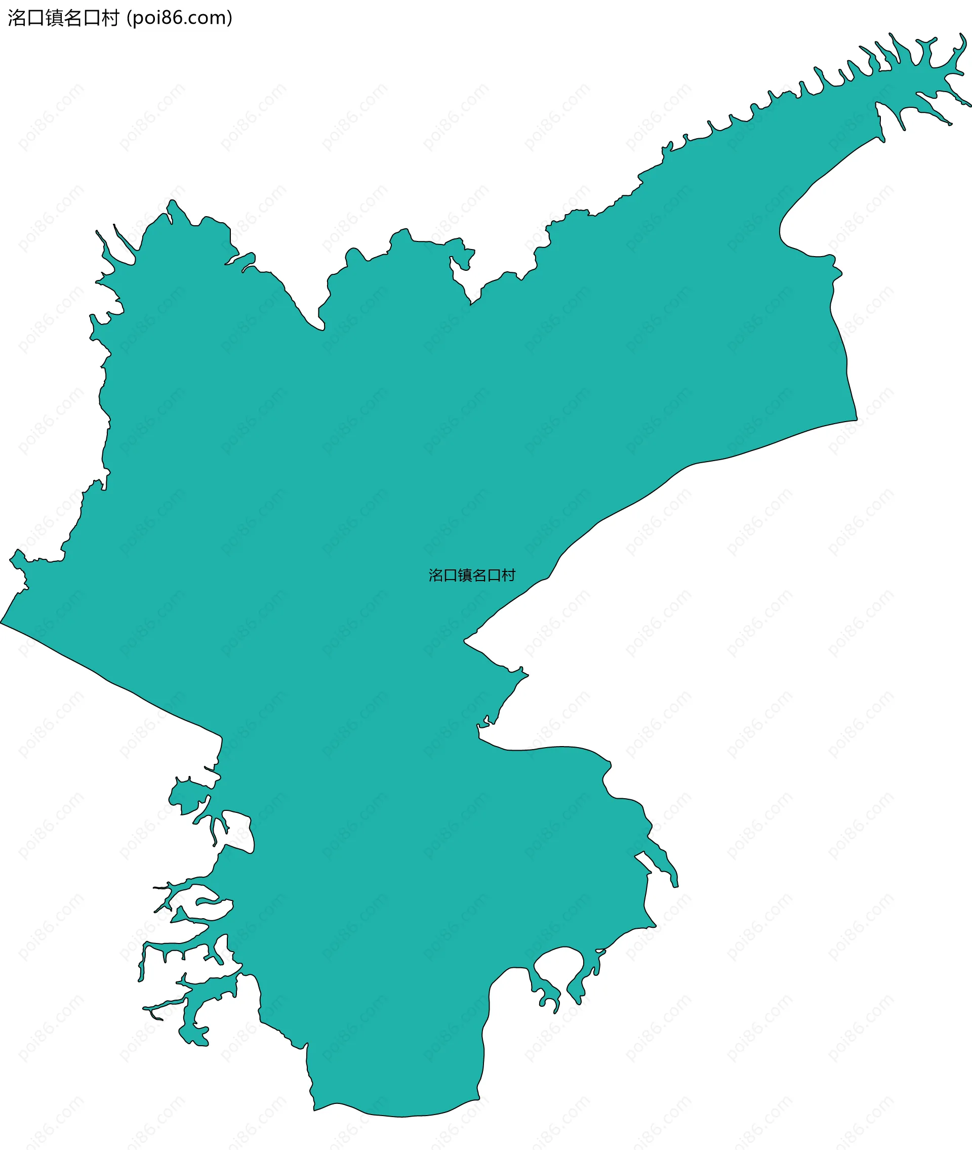 洺口镇名口村边界地图