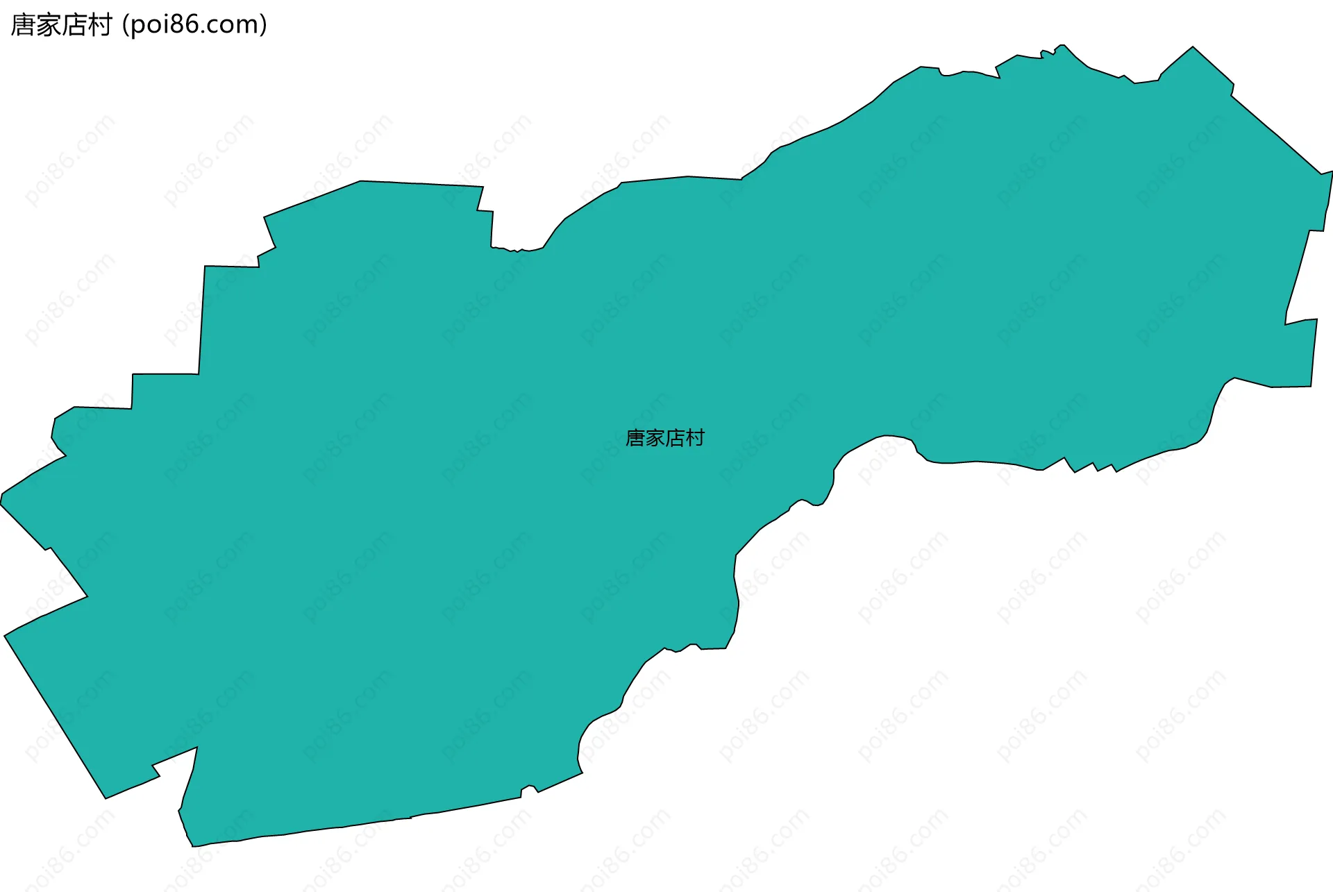 唐家店村边界地图