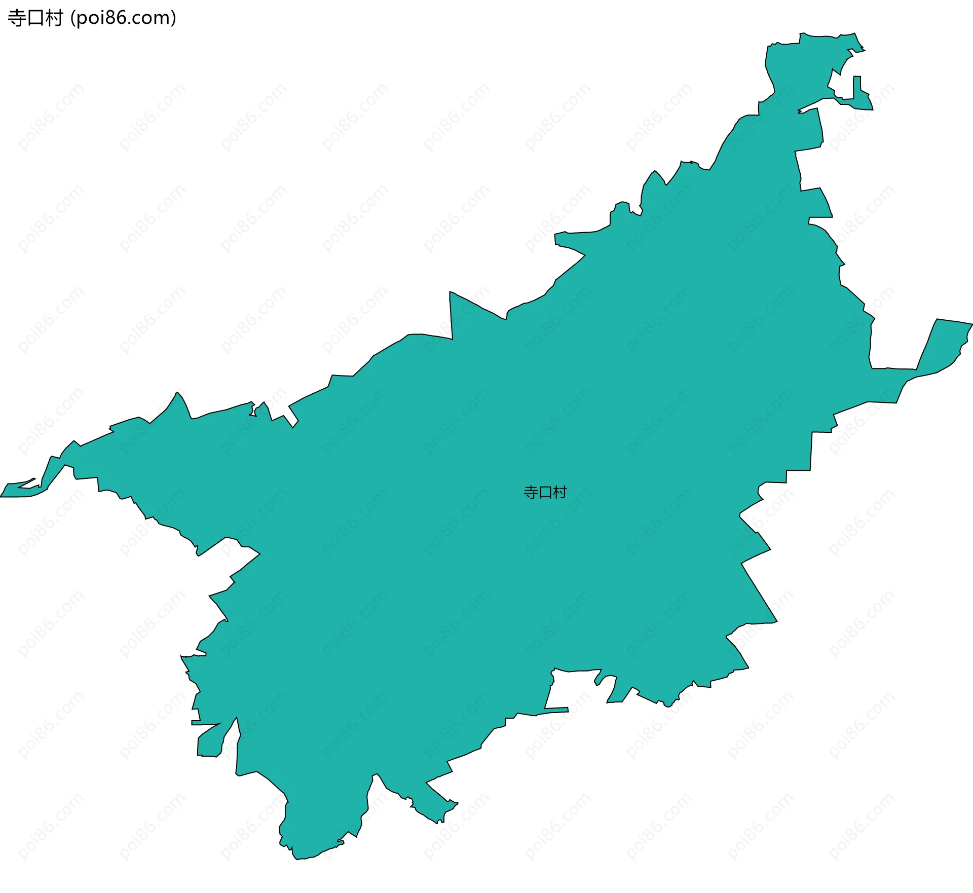 寺口村边界地图