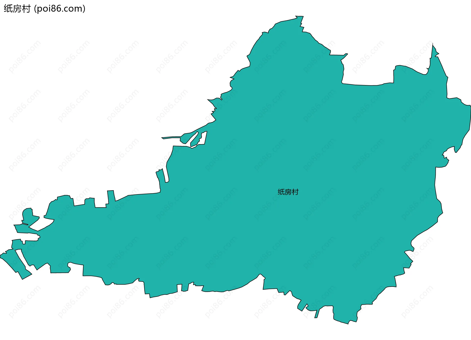 纸房村边界地图