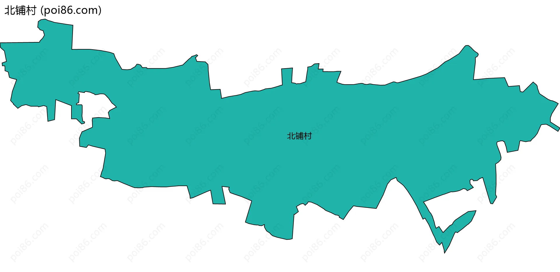 北铺村边界地图