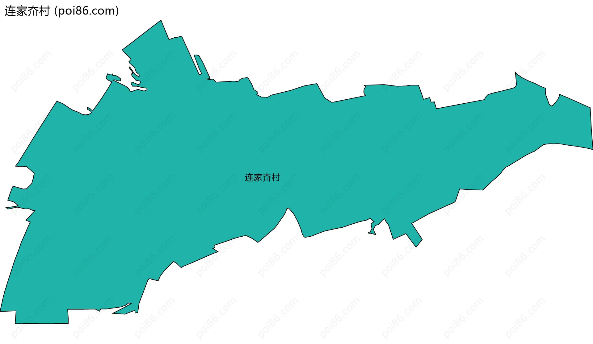 连家夼村边界地图