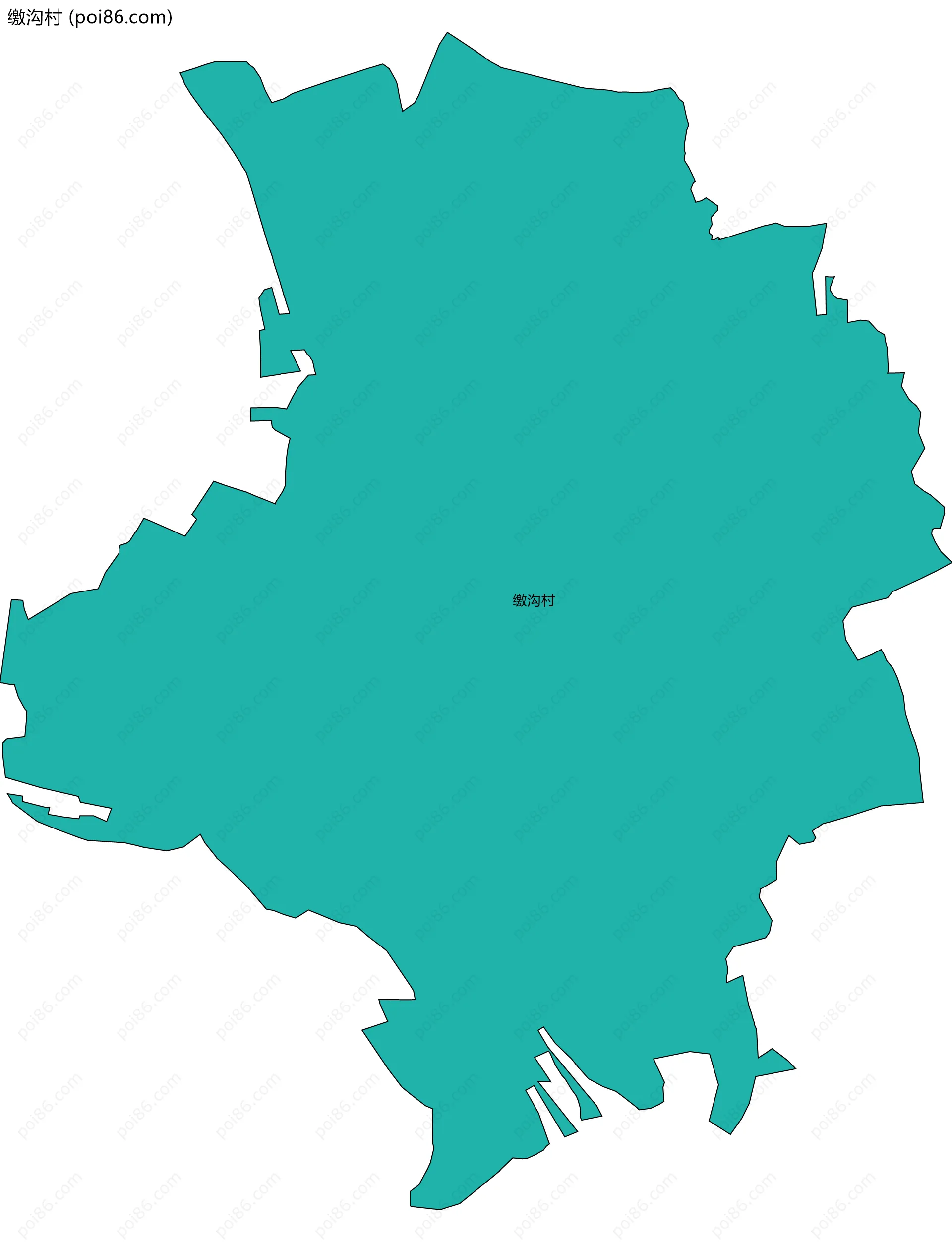 缴沟村边界地图