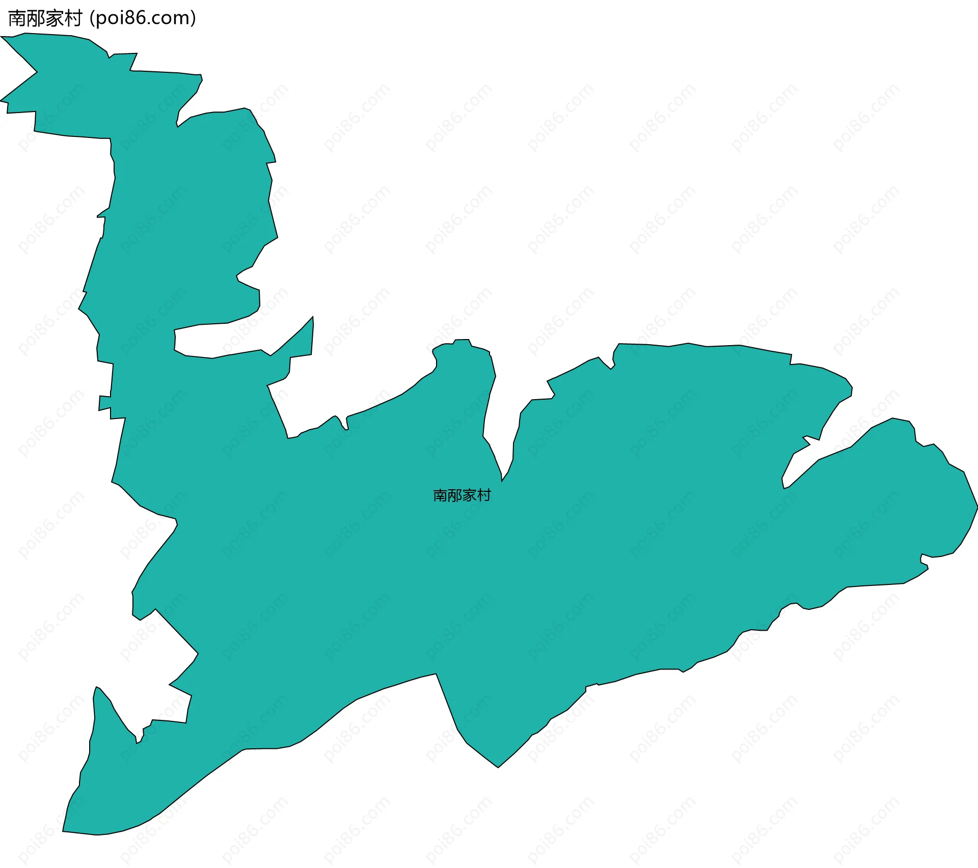 南邴家村边界地图