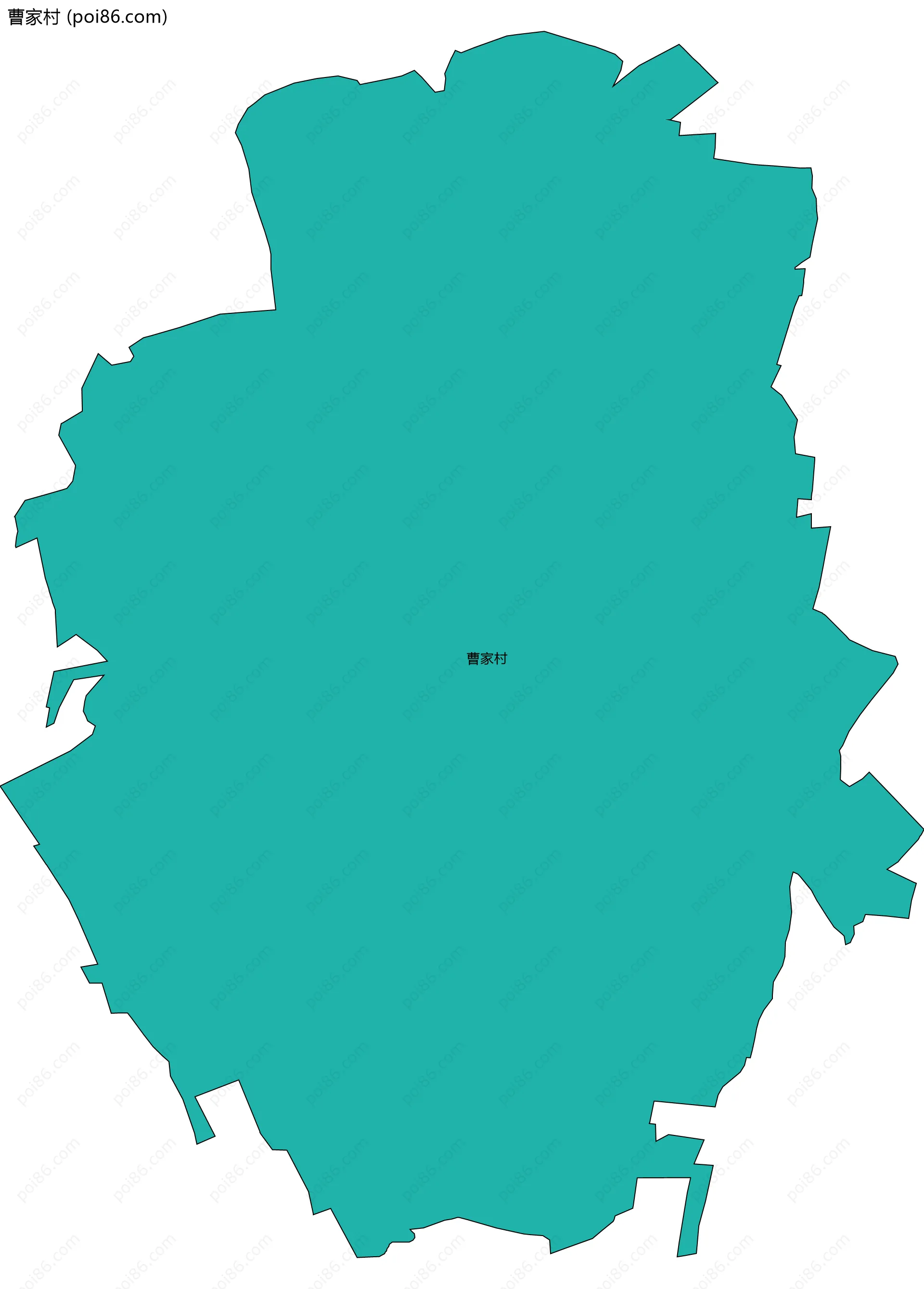 曹家村边界地图