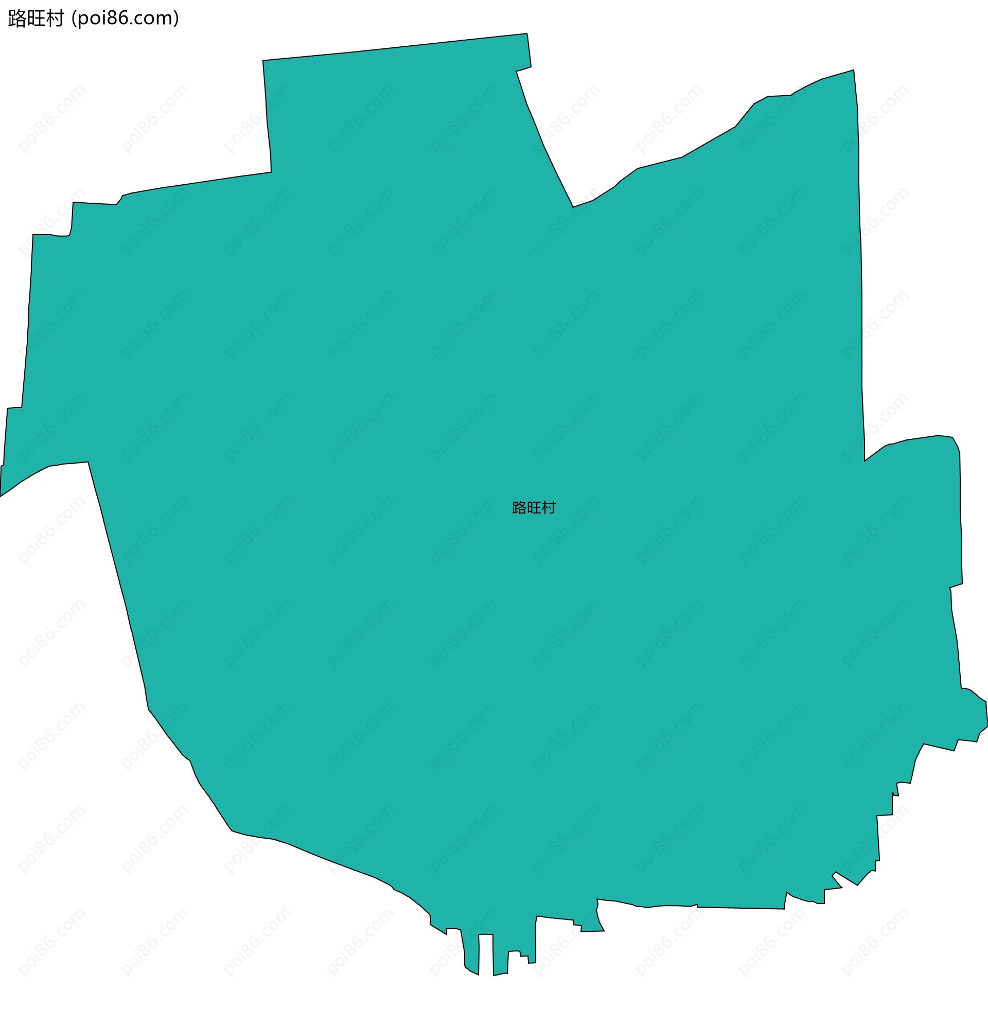 路旺村边界地图