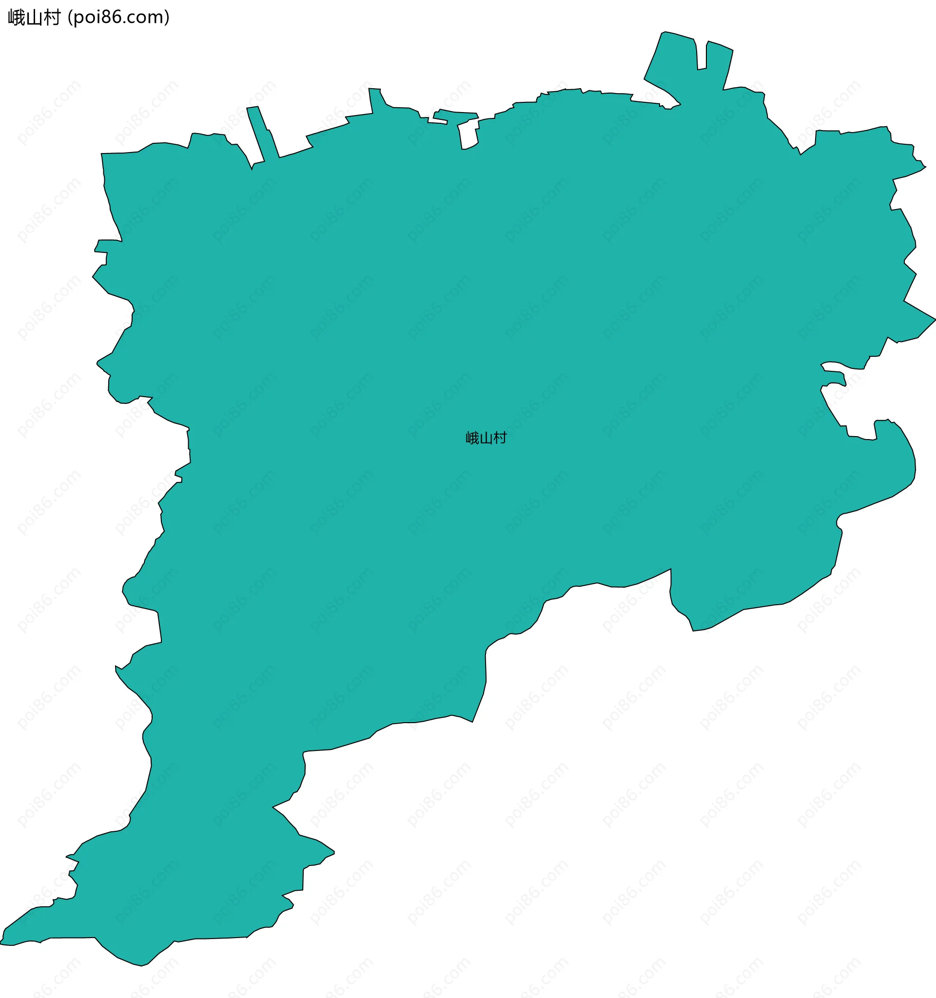 峨山村边界地图