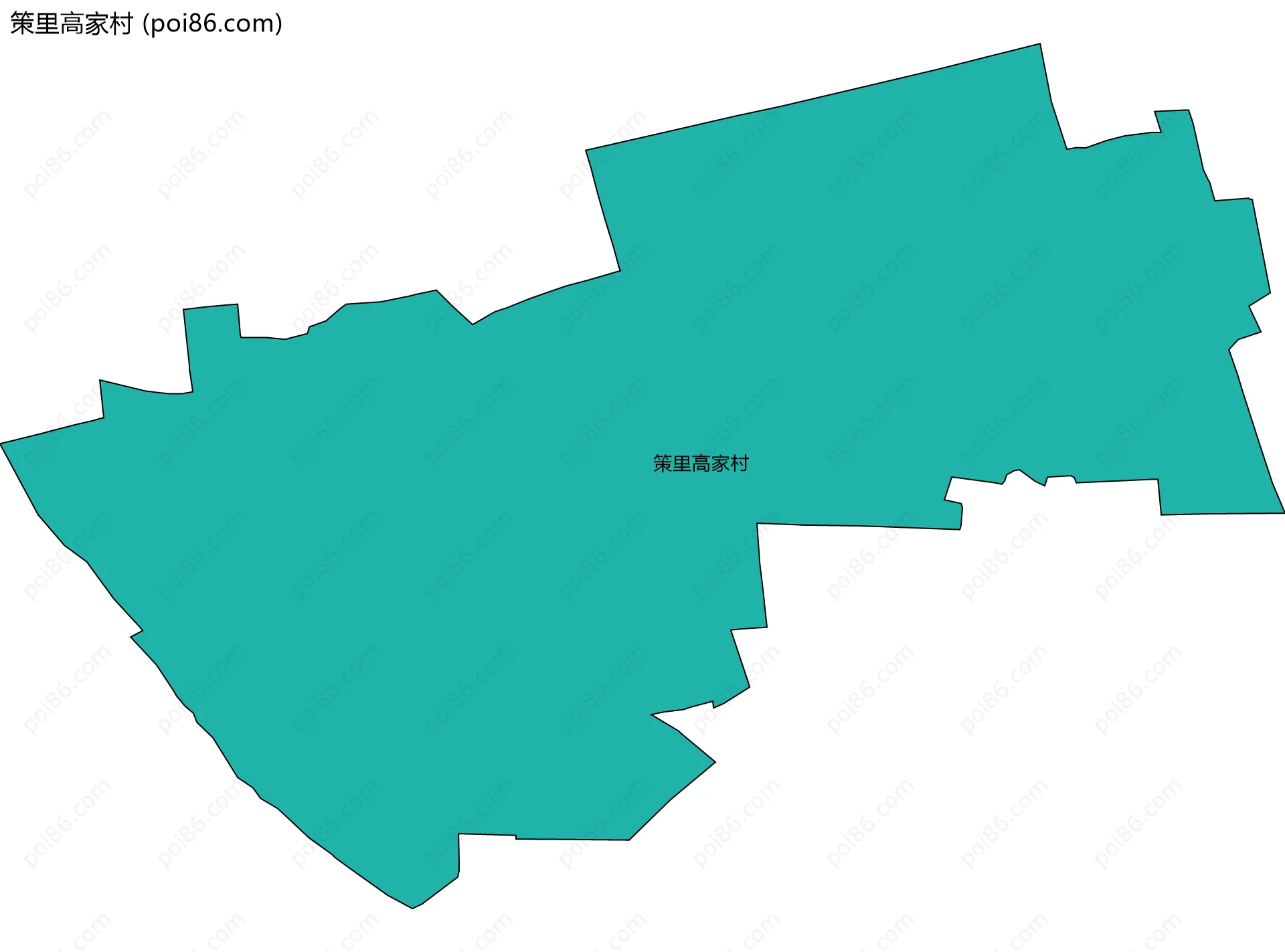 策里高家村边界地图