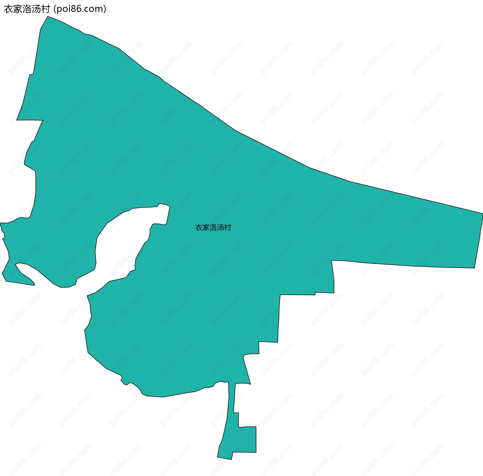 衣家洛汤村边界地图