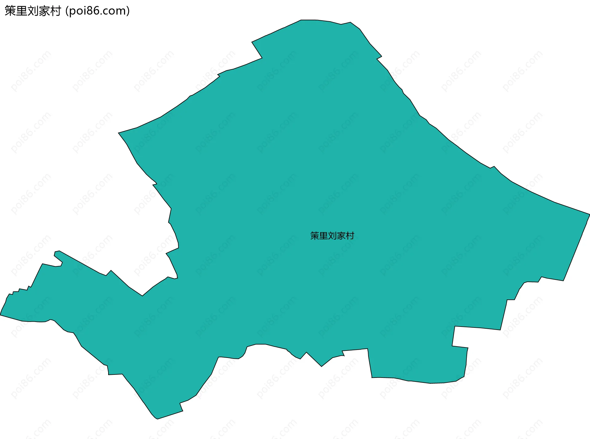 策里刘家村边界地图