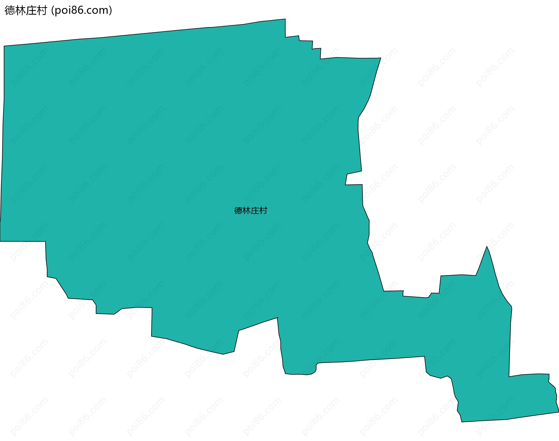 德林庄村边界地图