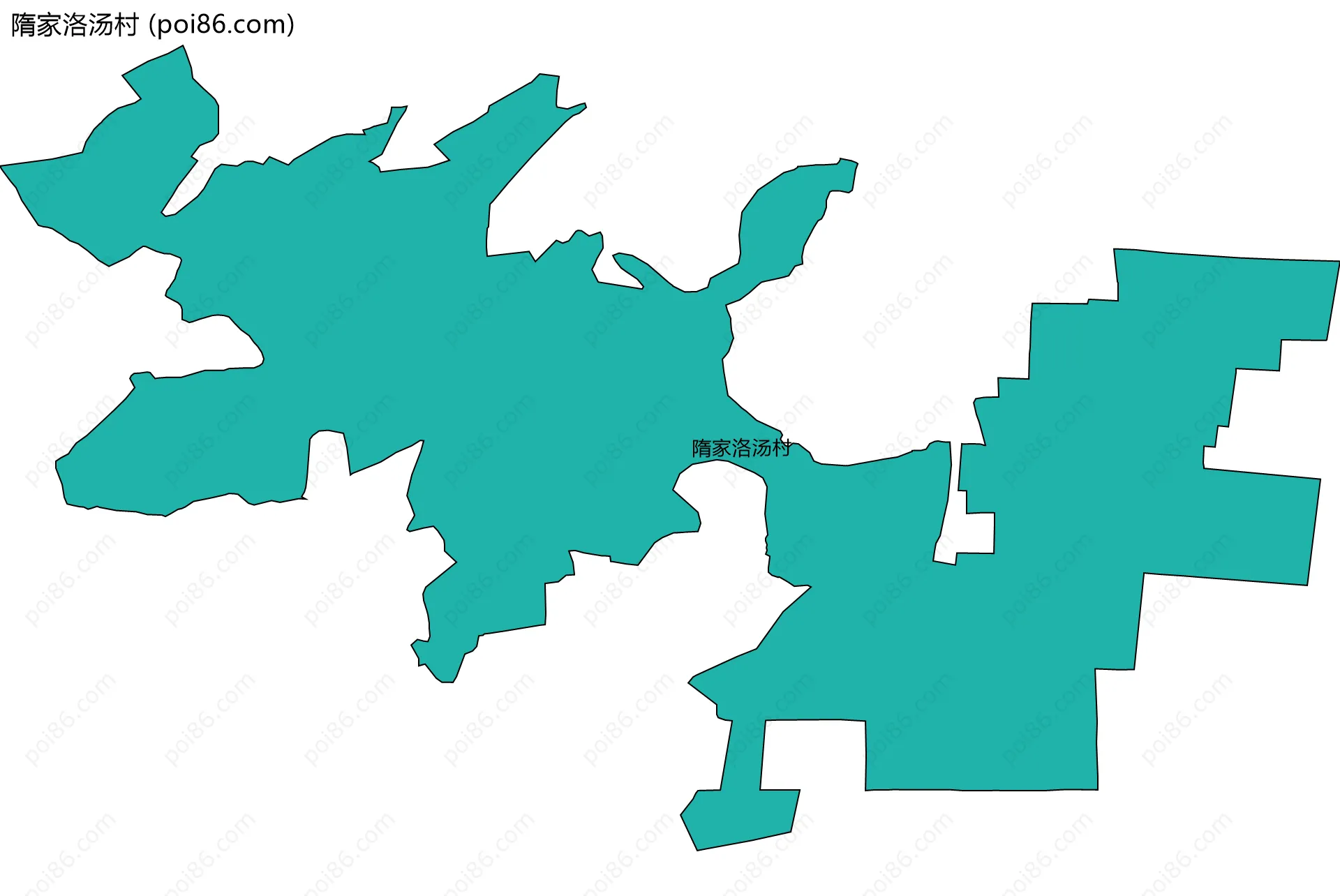 隋家洛汤村边界地图