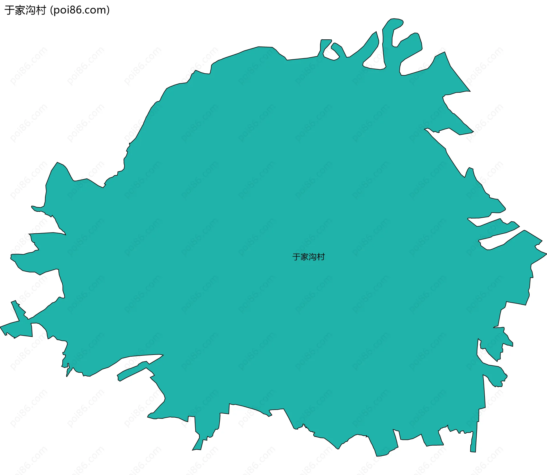于家沟村边界地图