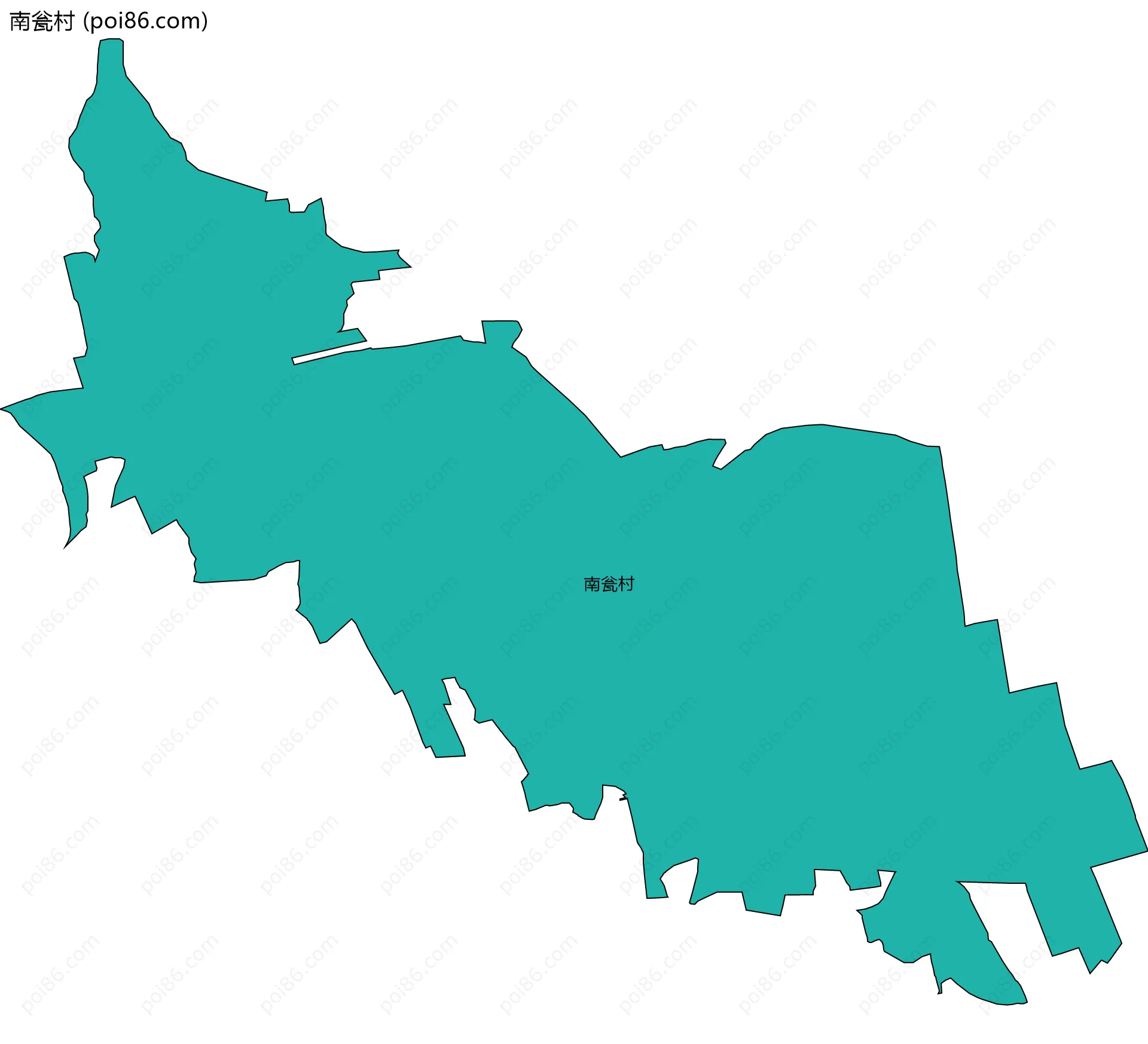 南瓮村边界地图