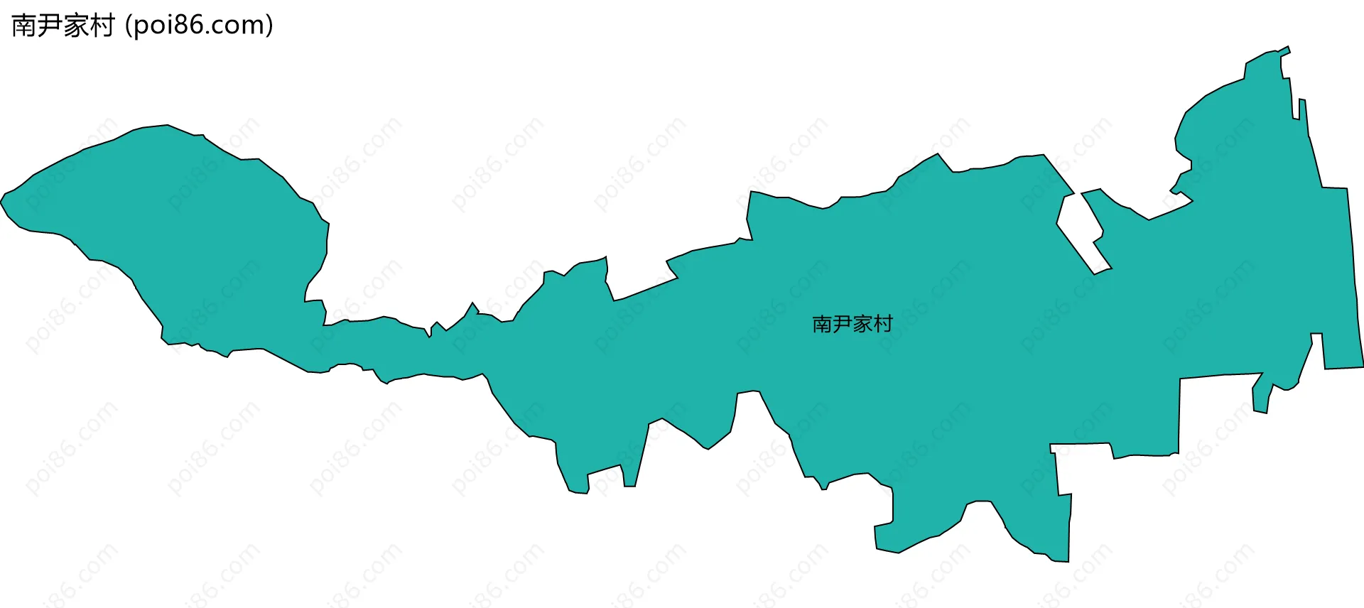 南尹家村边界地图