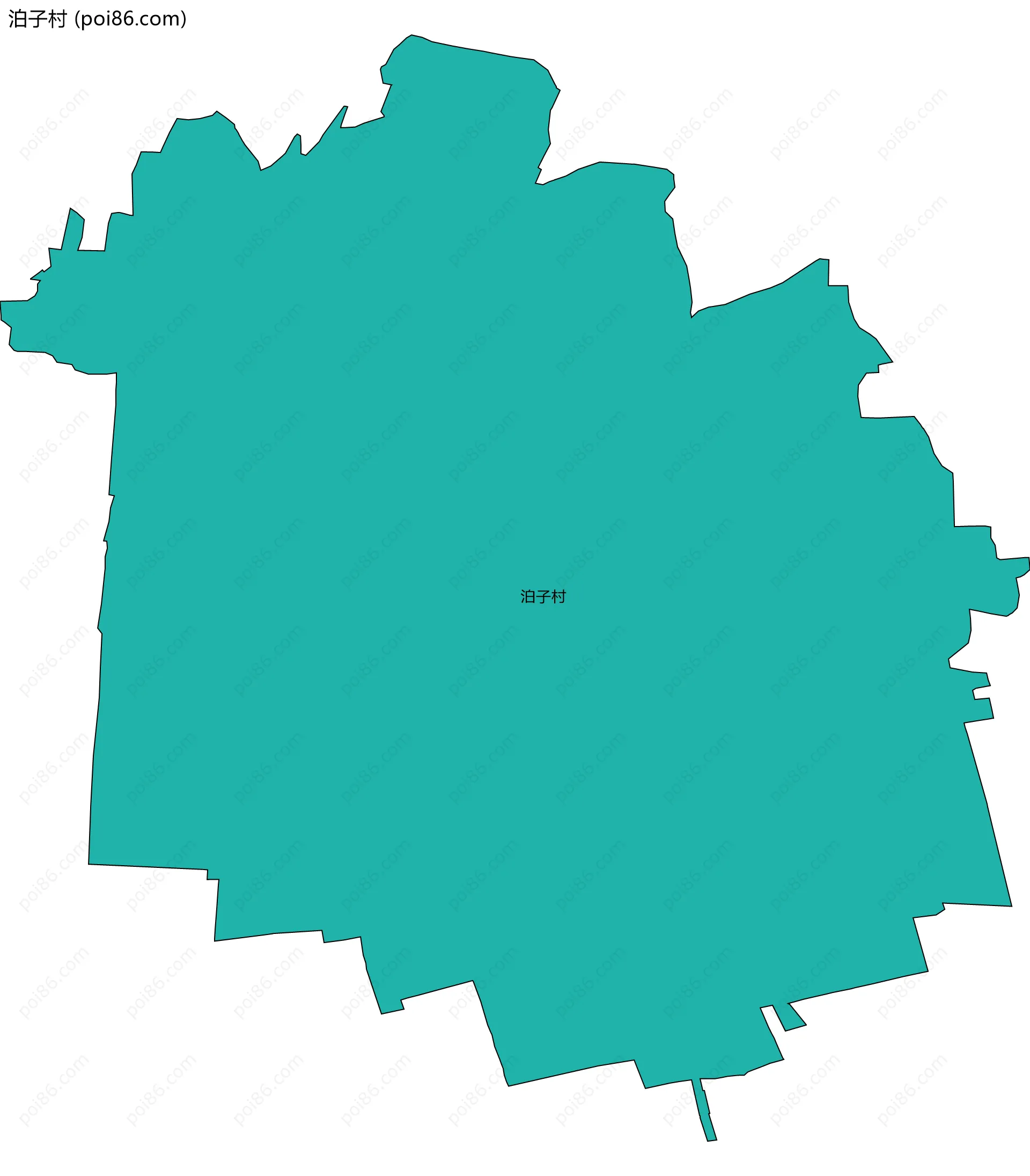 泊子村边界地图