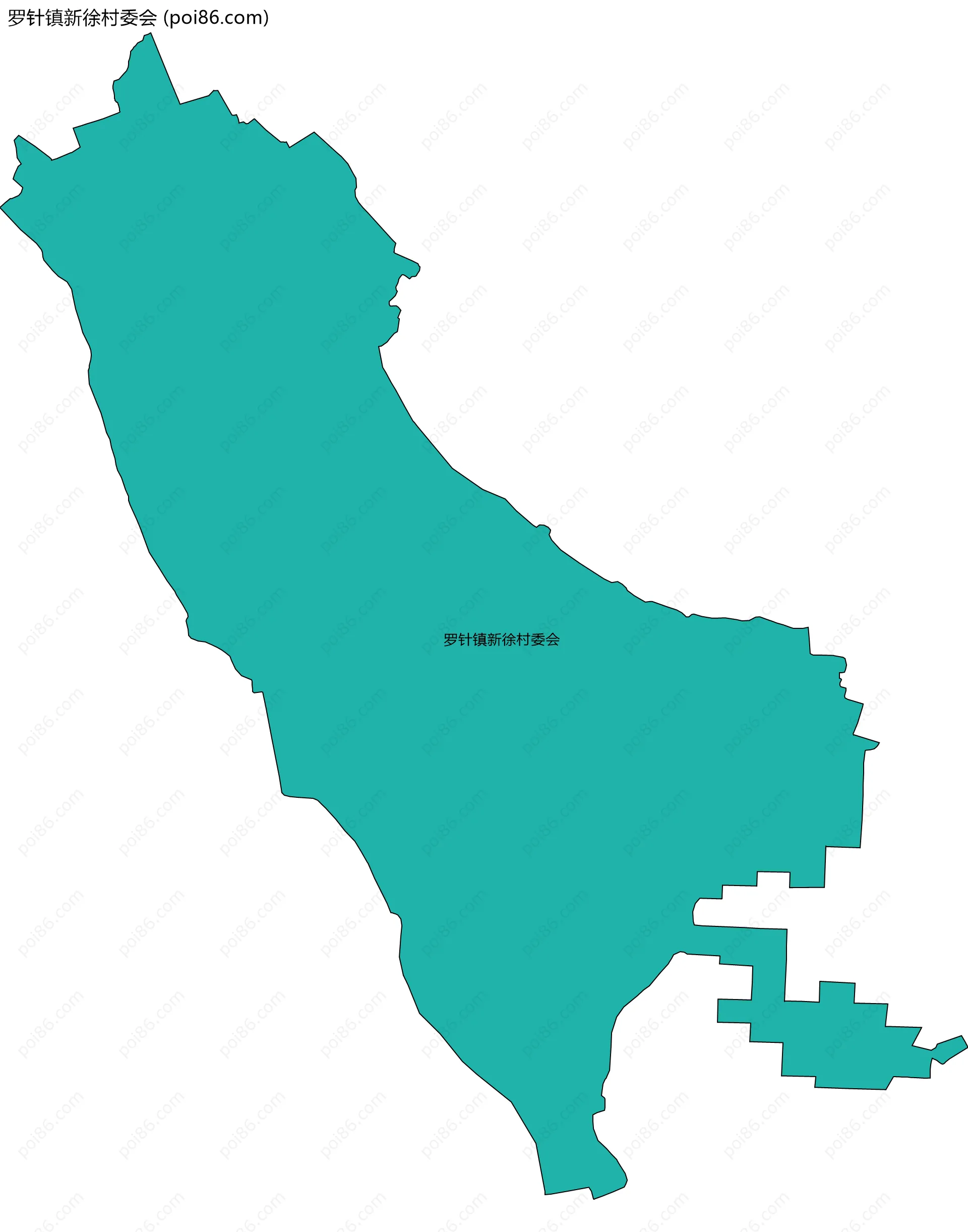罗针镇新徐村委会边界地图