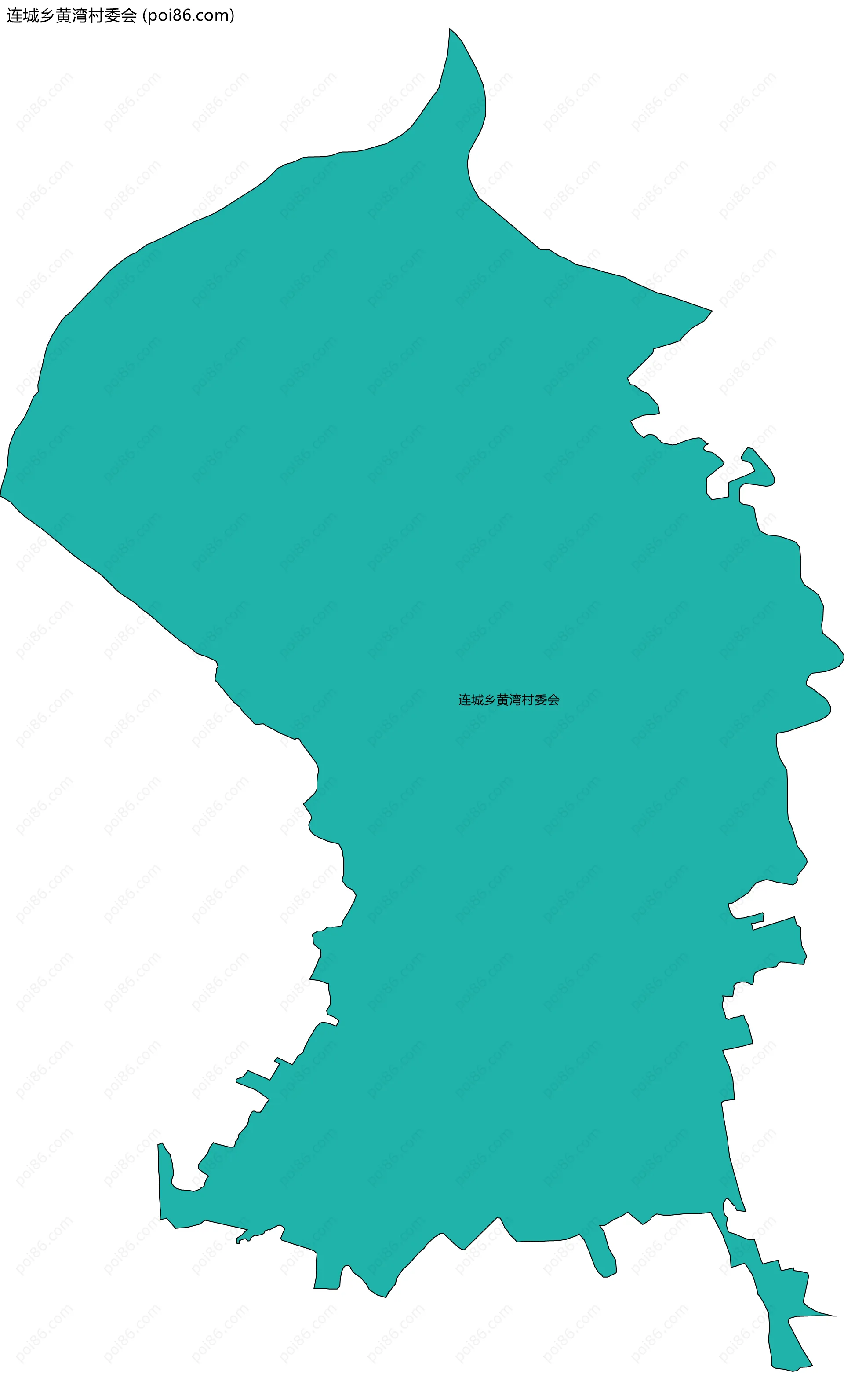 连城乡黄湾村委会边界地图